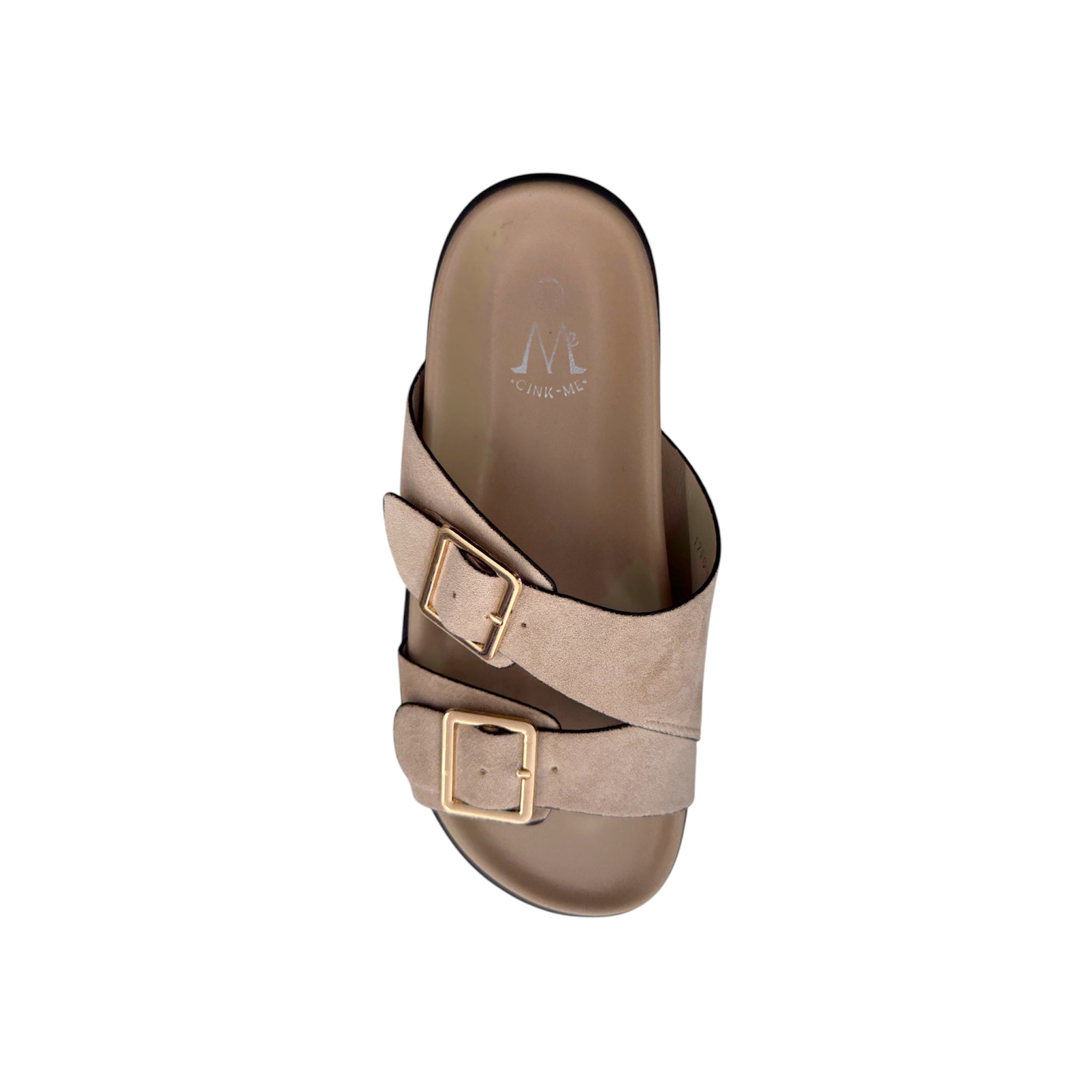 Sandalo Beige Con Fibbie