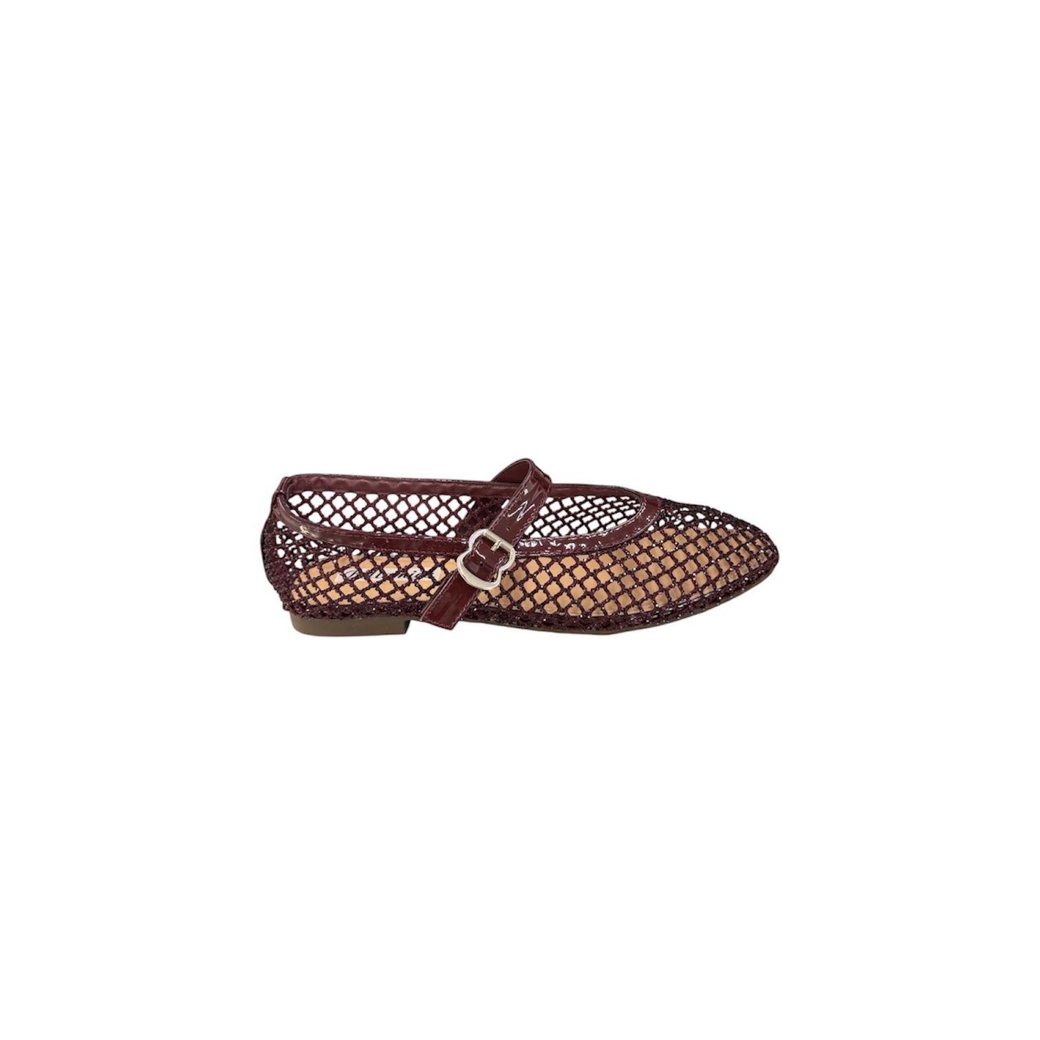 Ballerina Bordeaux Con Strass