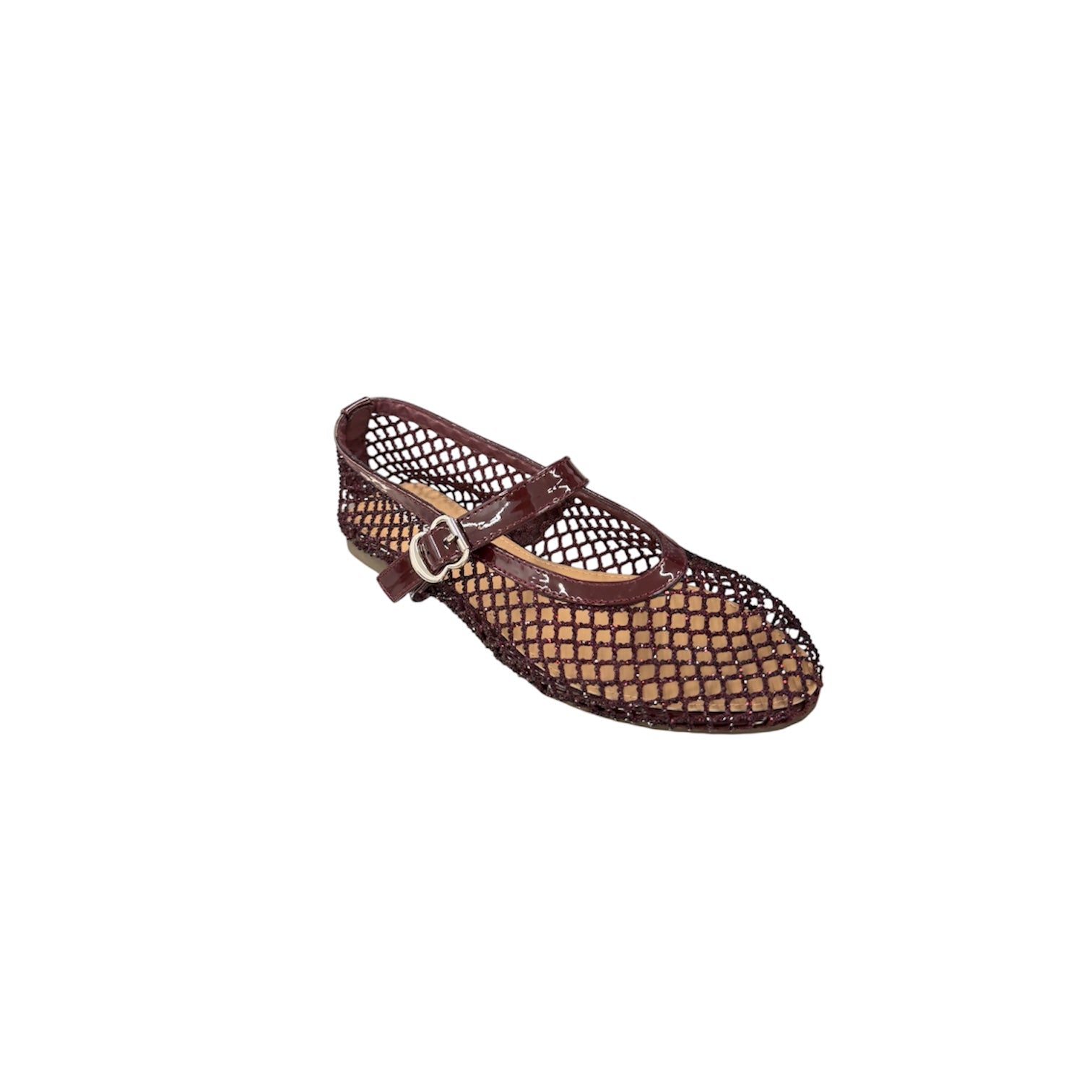 Ballerina Bordeaux Con Strass