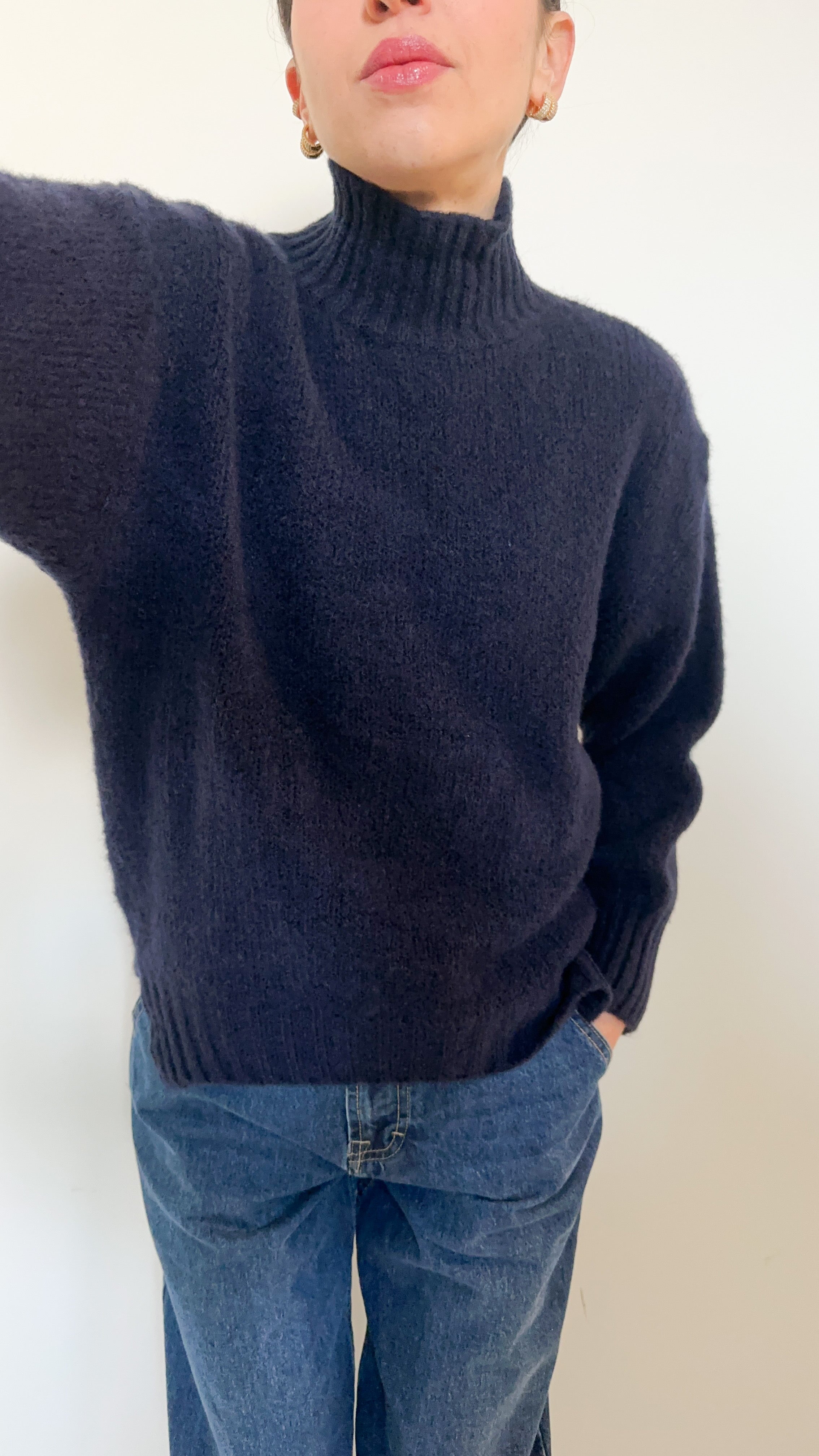 Pull Blu Con Spacchi