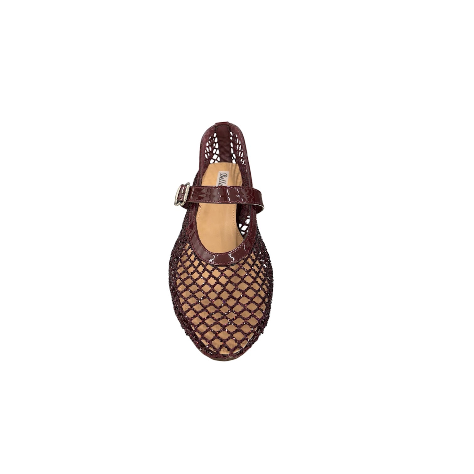 Ballerina Bordeaux Con Strass