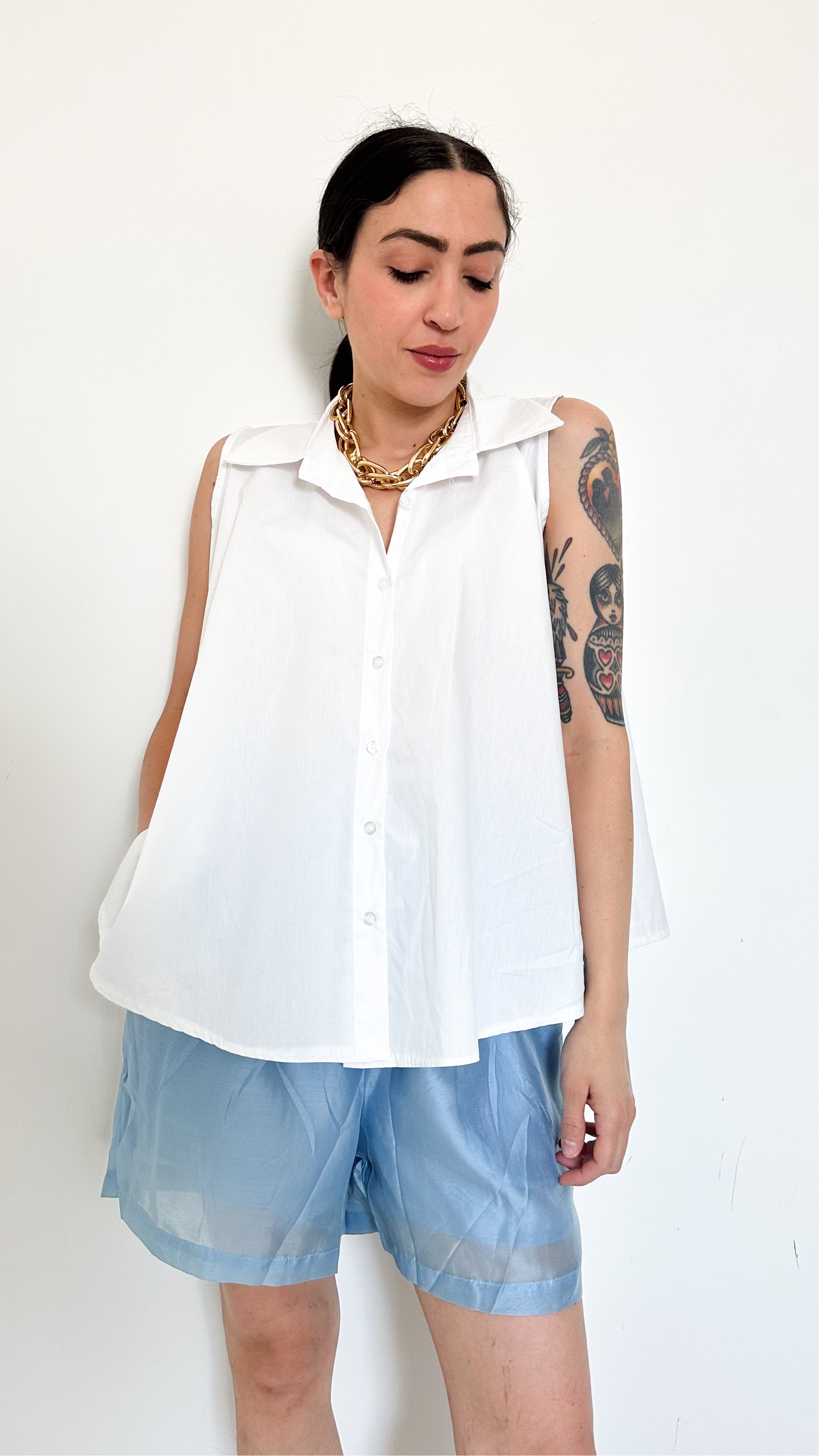 Camicia In Cotone Bianca