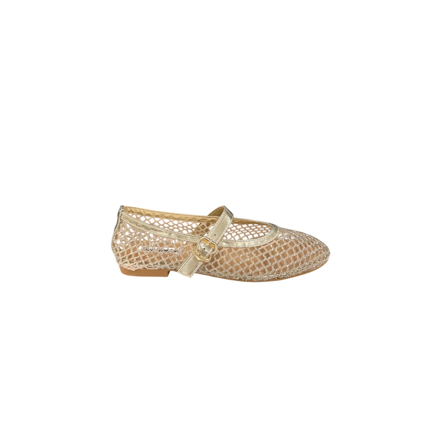 Ballerina Dorata Con Strass