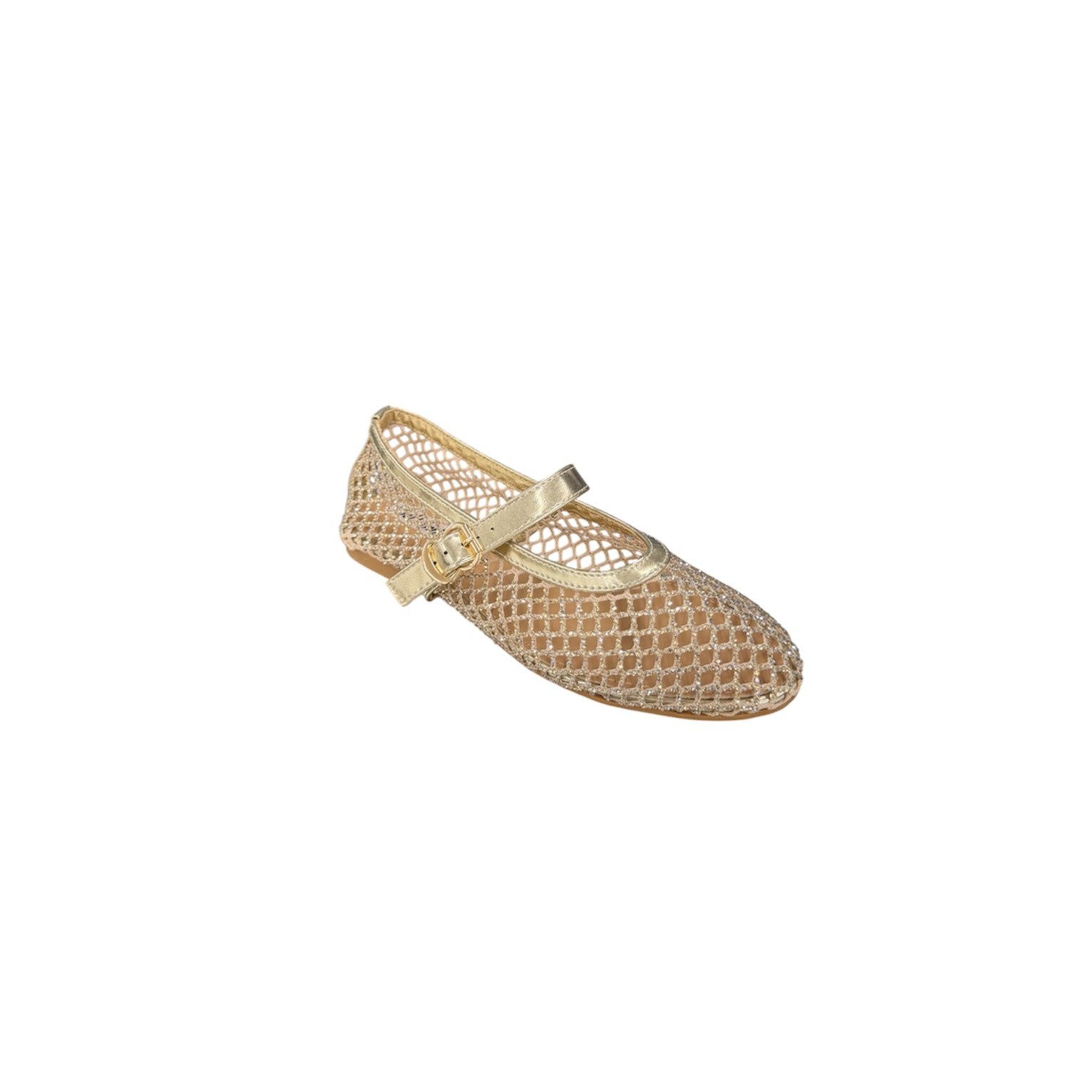 Ballerina Dorata Con Strass