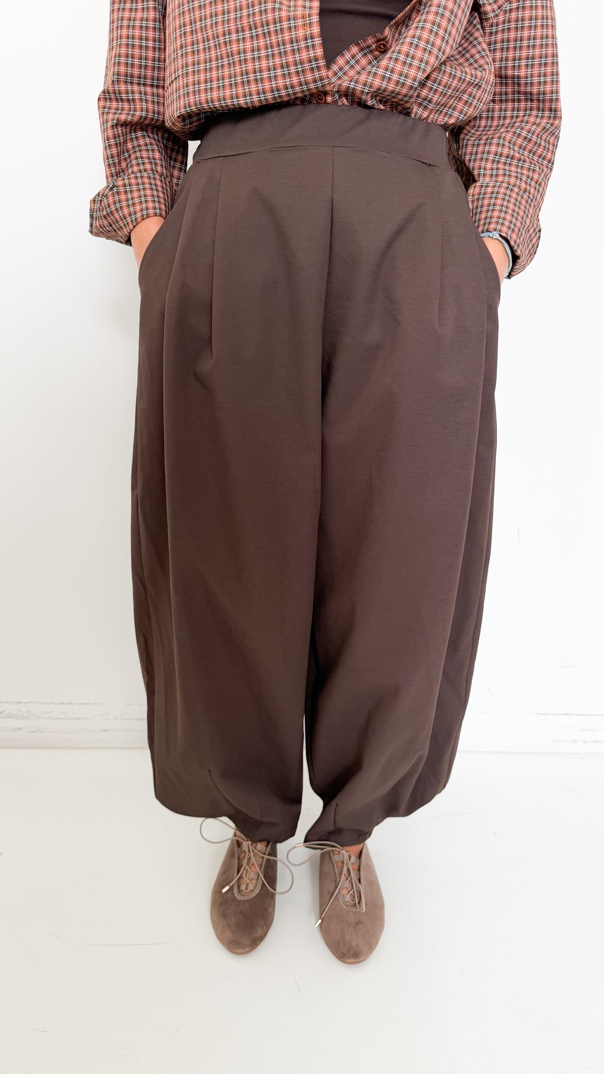Pantaloni Marroni Barrel