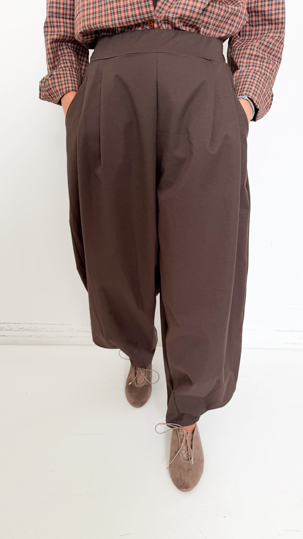 Pantaloni Marroni Barrel