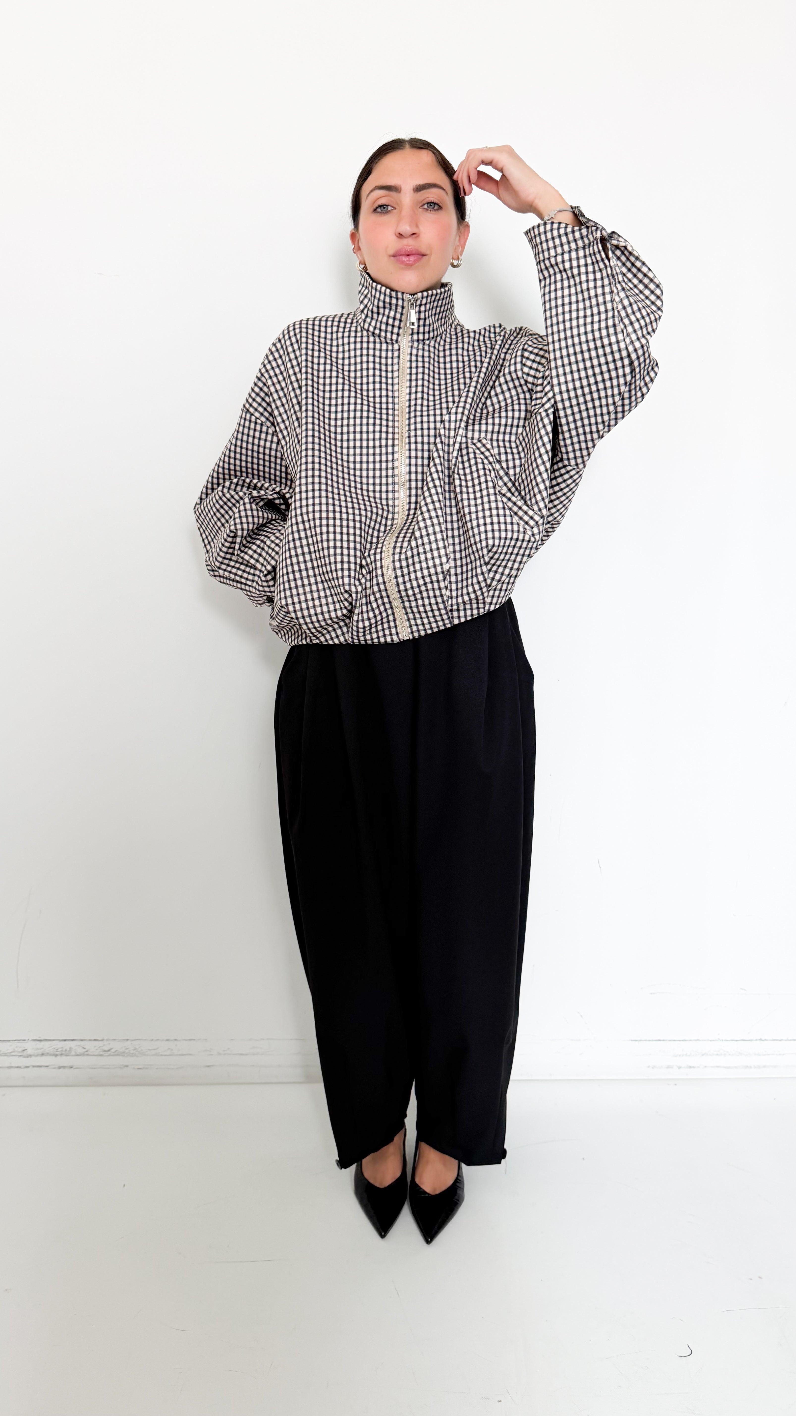 Pantaloni Neri Barrel