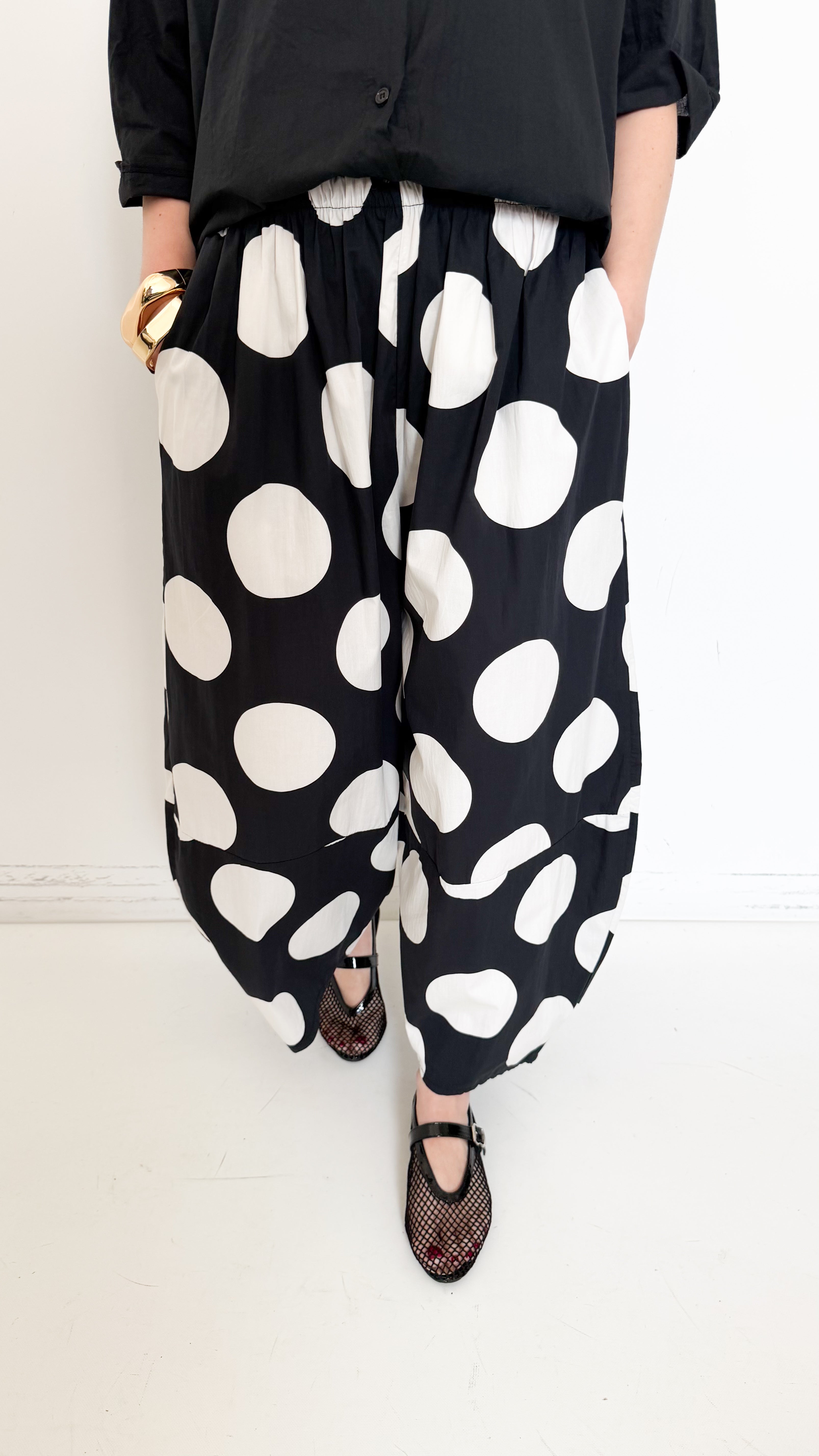 Pantaloni Baggy Balloon A Pois