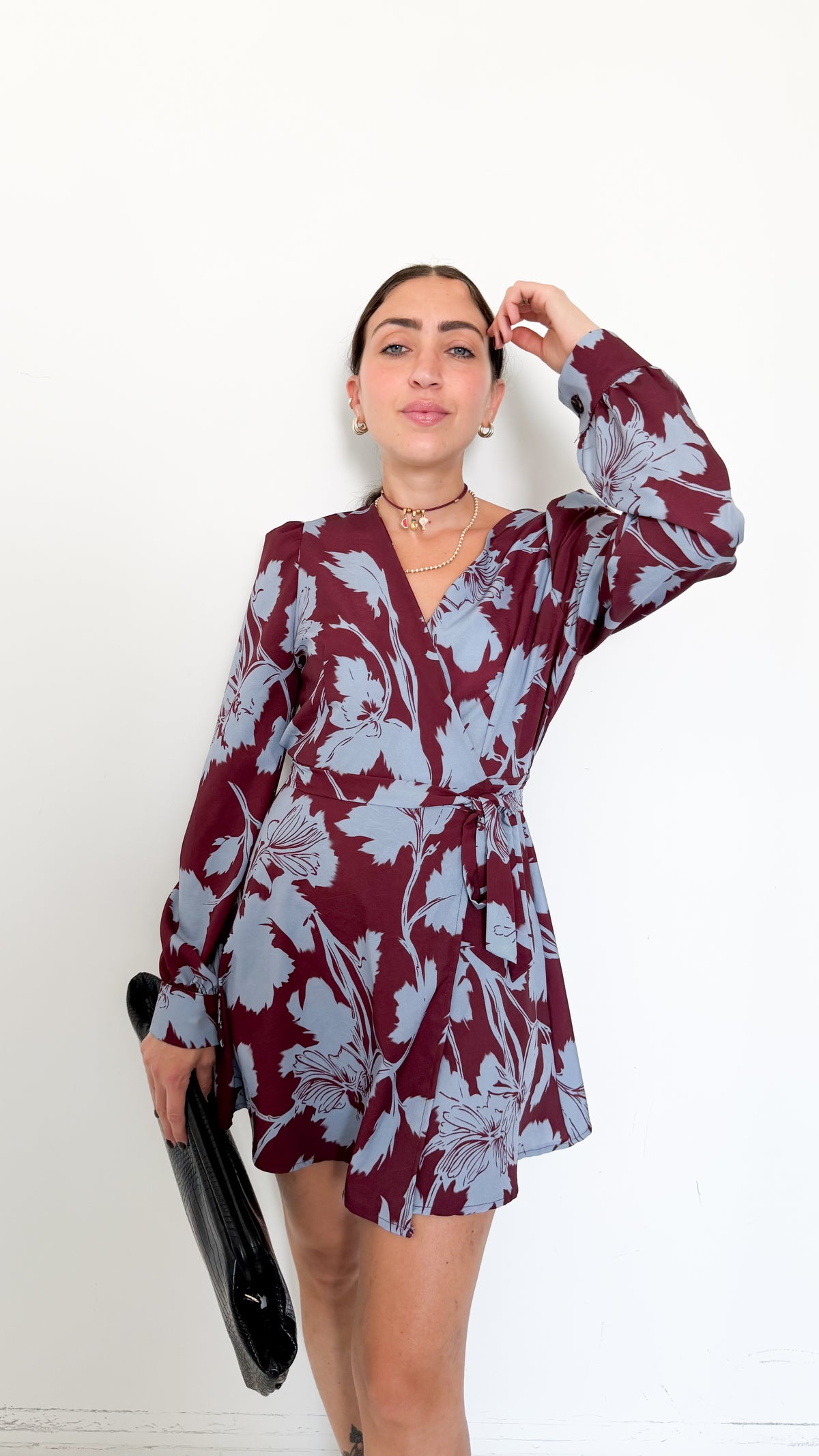 Vestito Portafoglio Fantasia Fiori