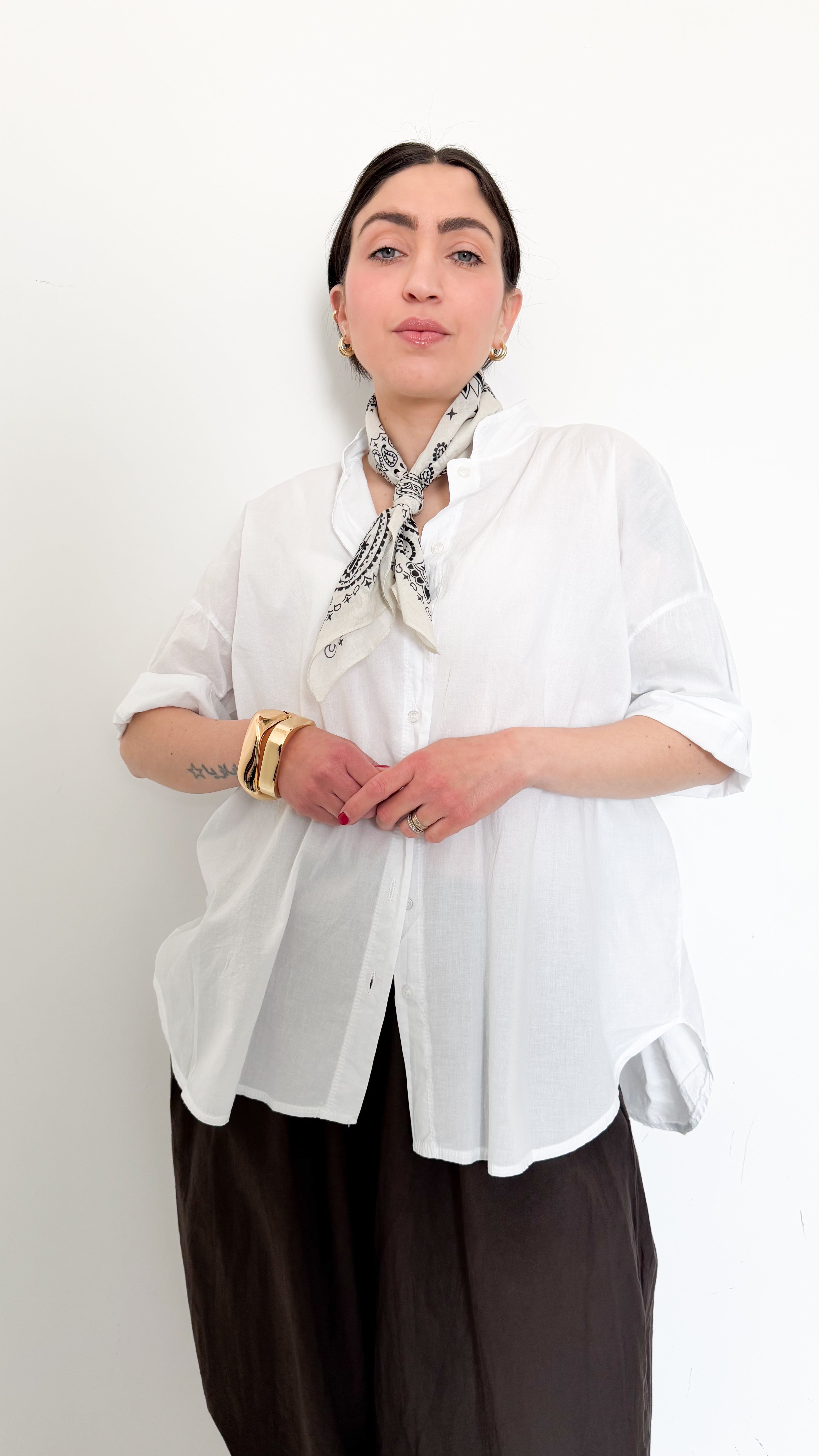 Camicia Bianca Maniche Corte