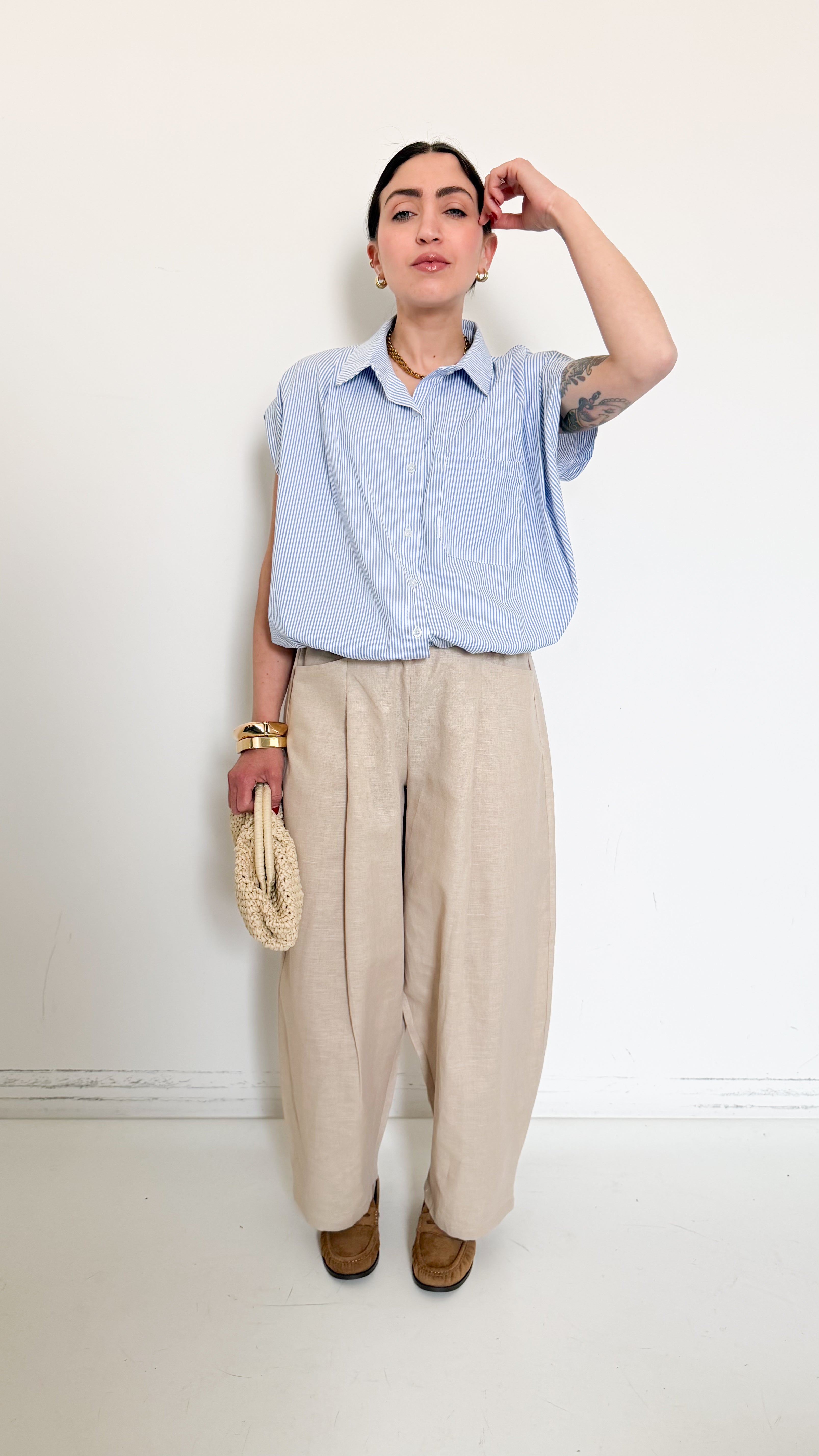 Pantaloni Just Beige