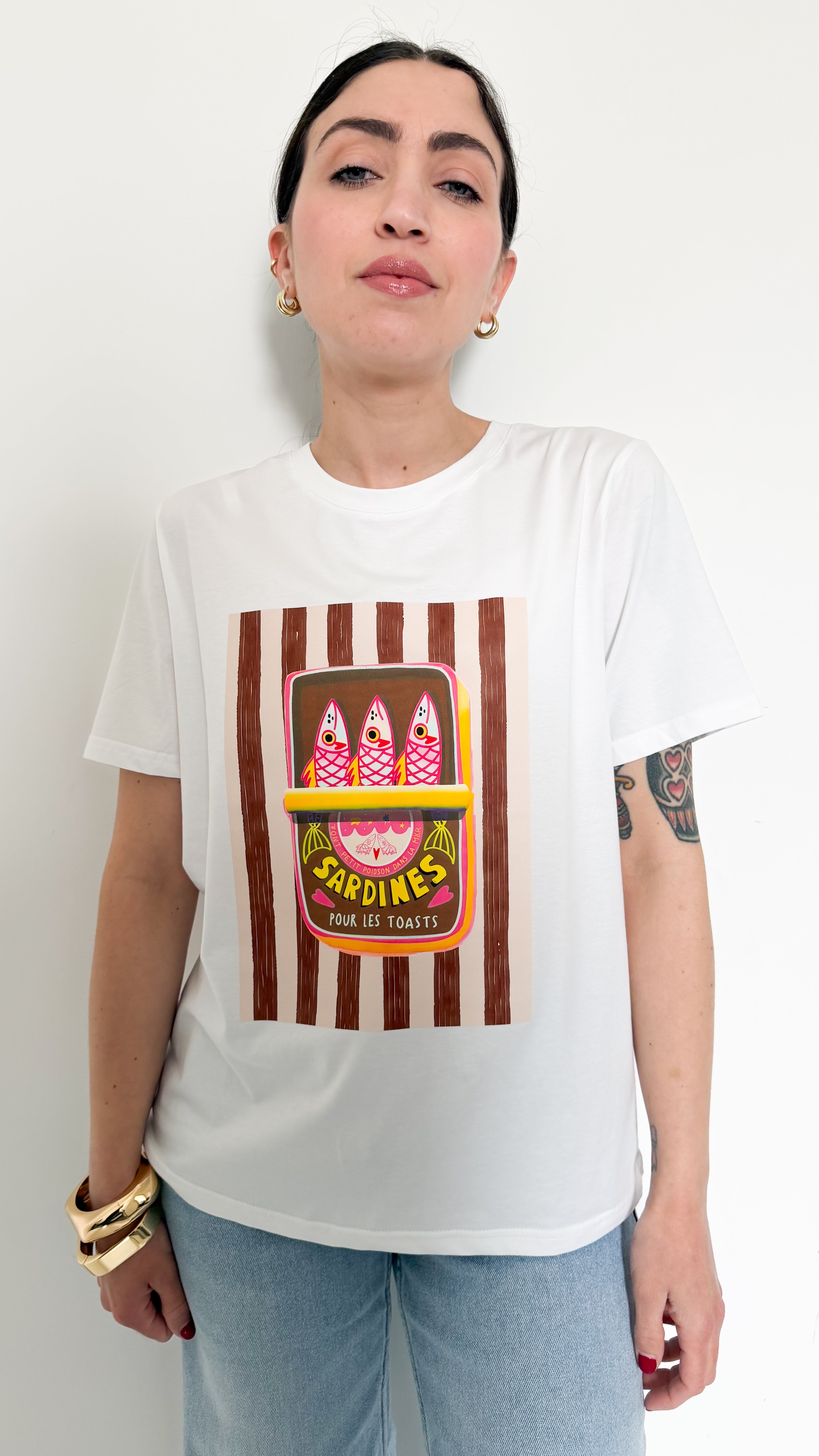 T-Shirt Sardines Gialla