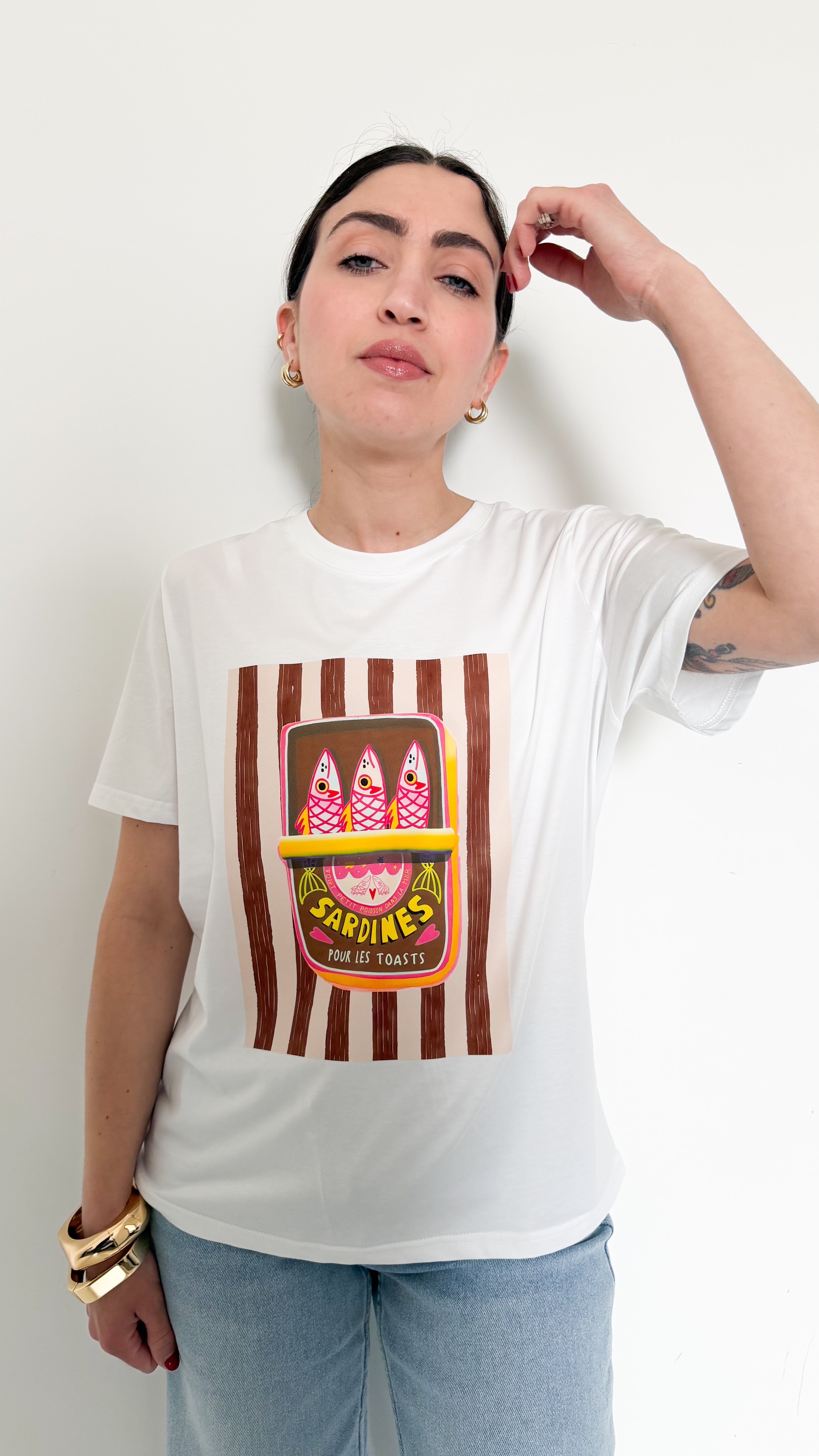 T-Shirt Sardines Gialla