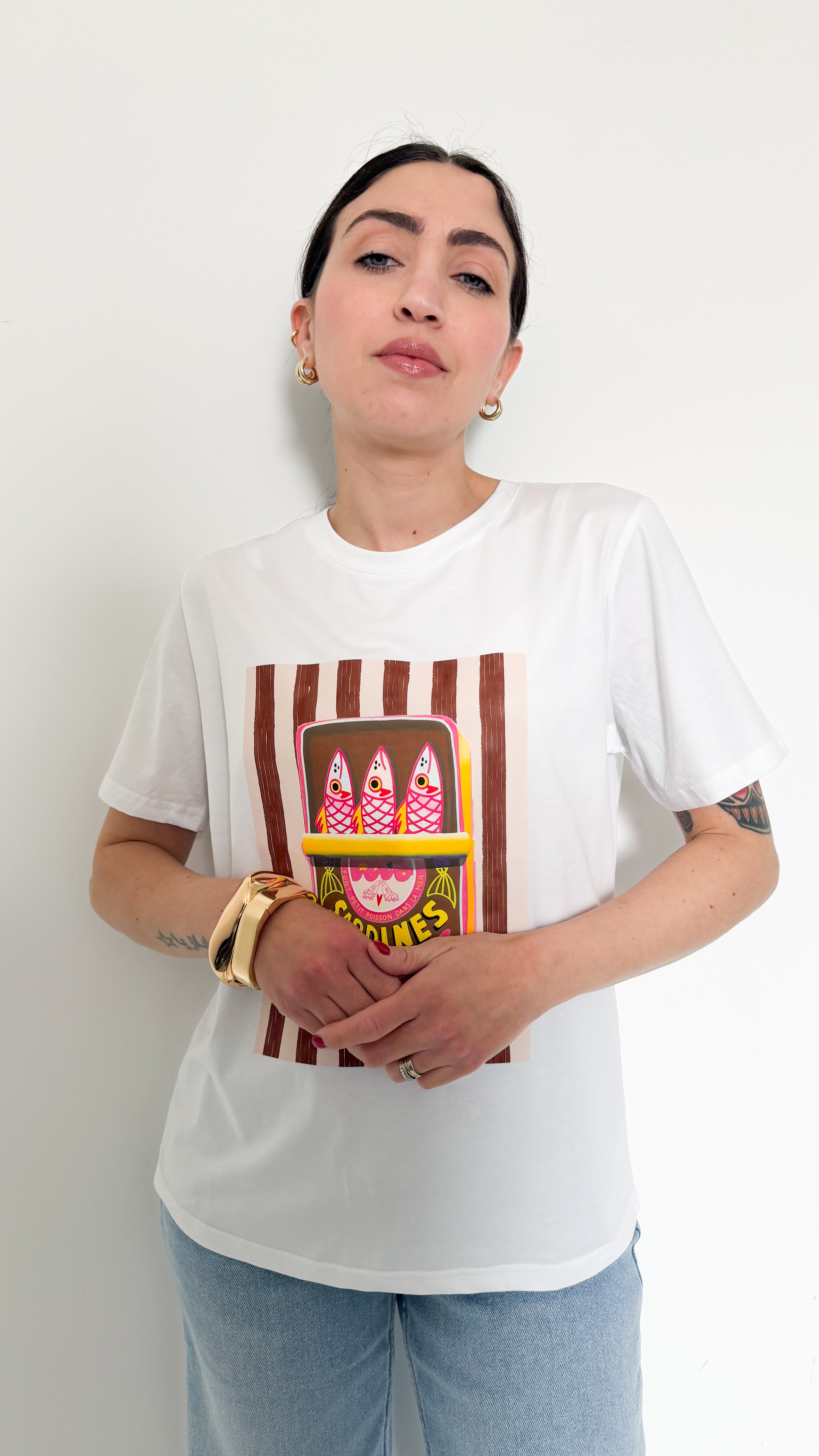 T-Shirt Sardines Gialla