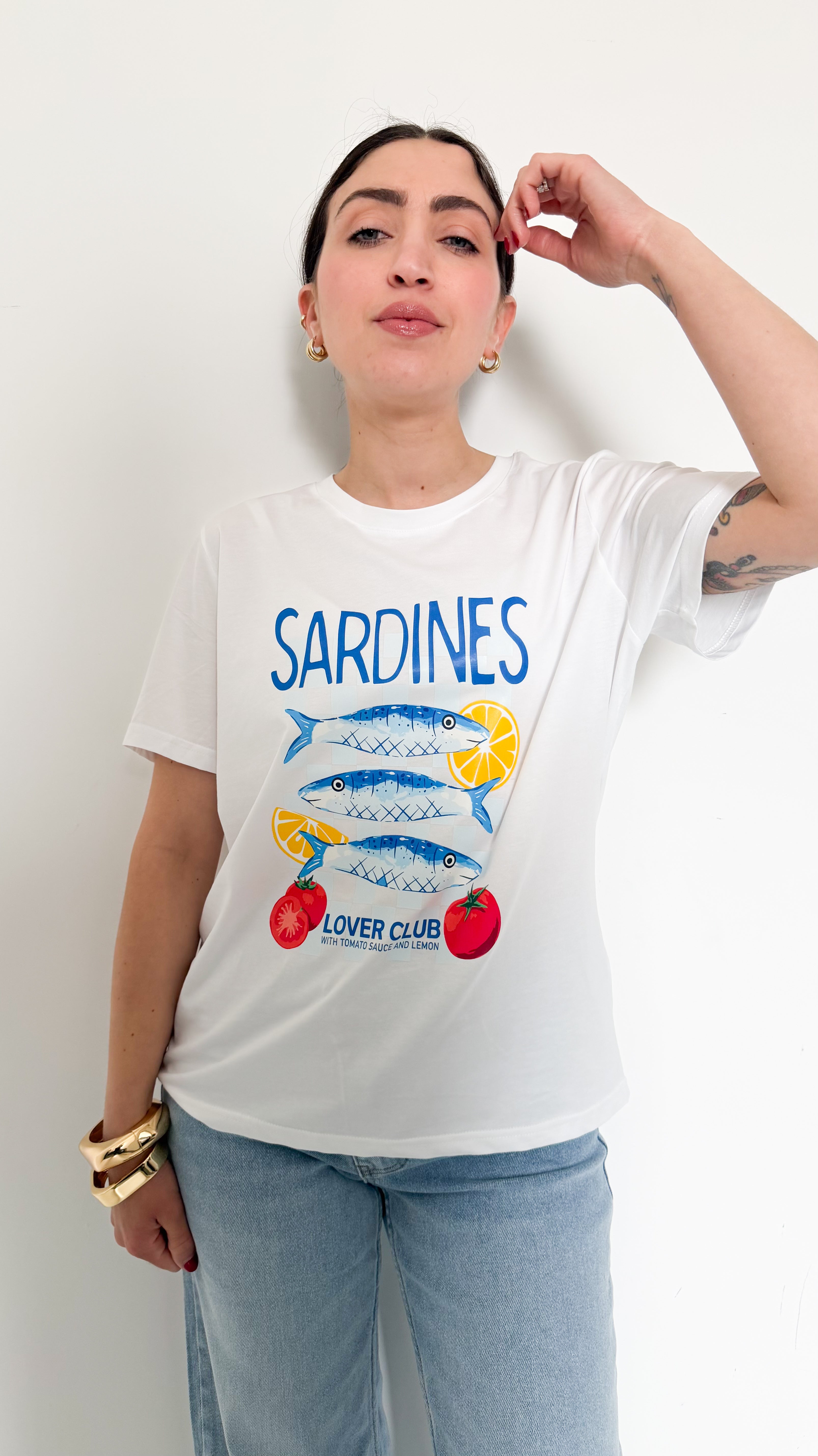 T-Shirt Sardines Blu