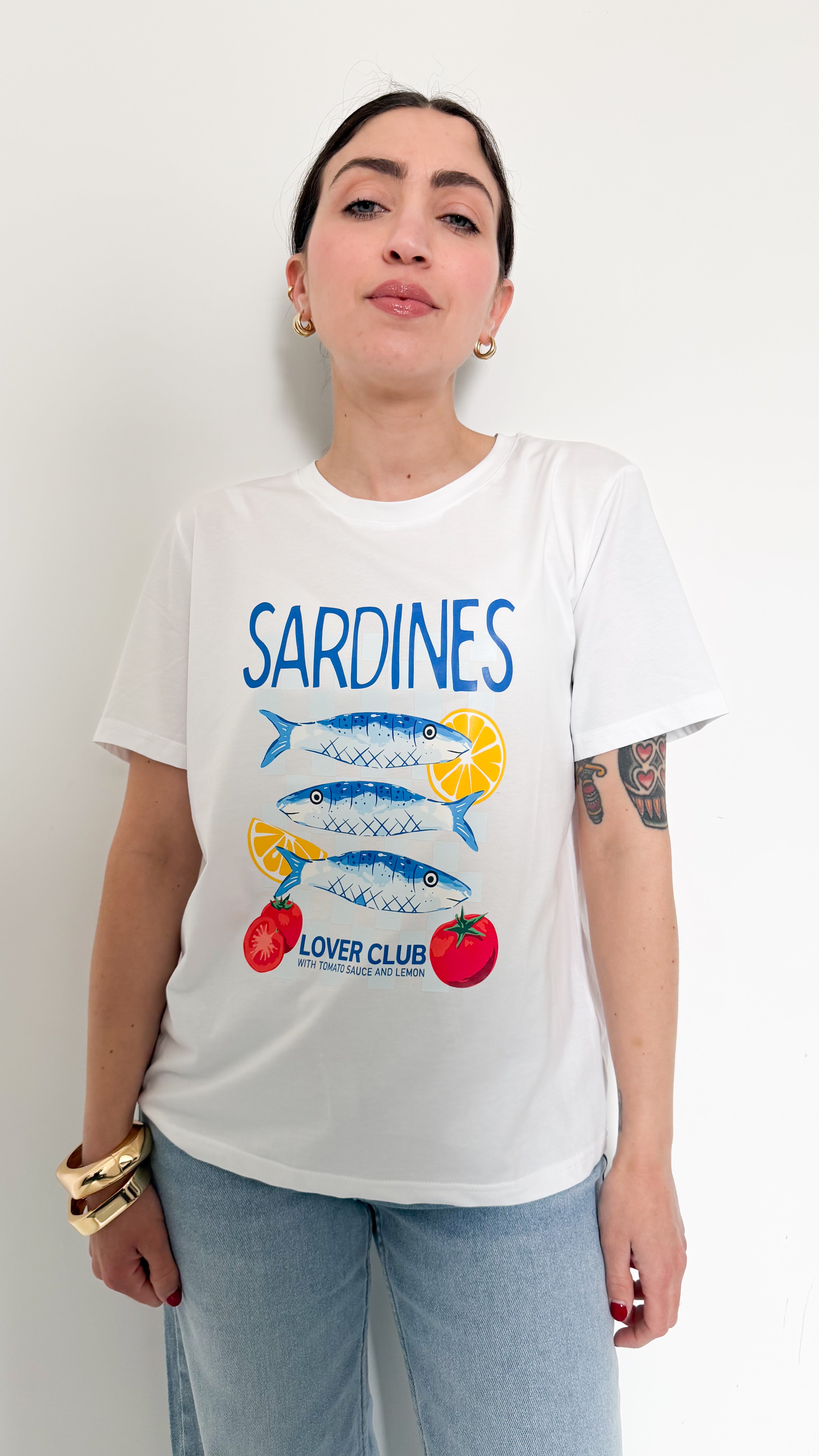 T-Shirt Sardines Blu