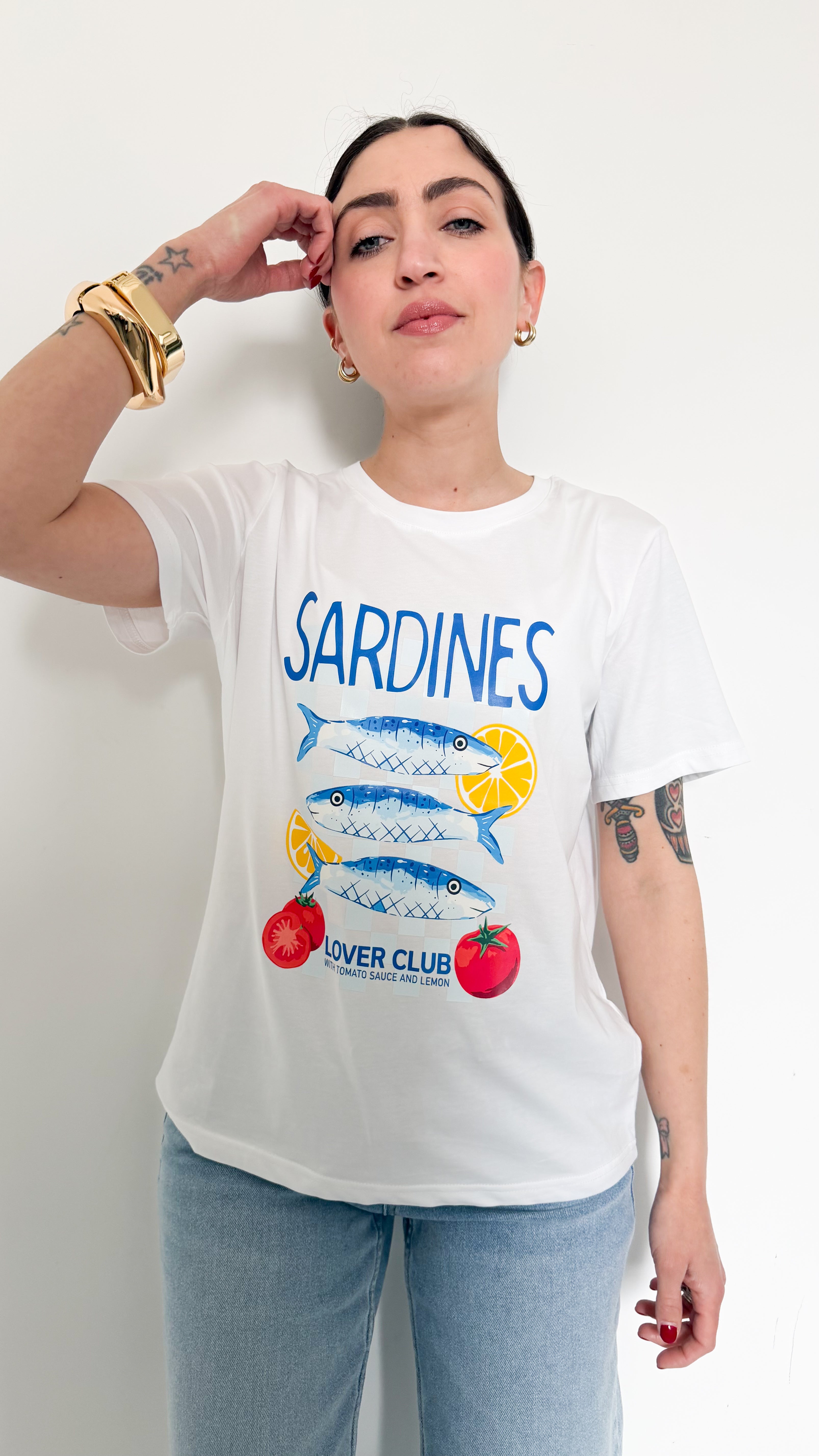 T-Shirt Sardines Blu