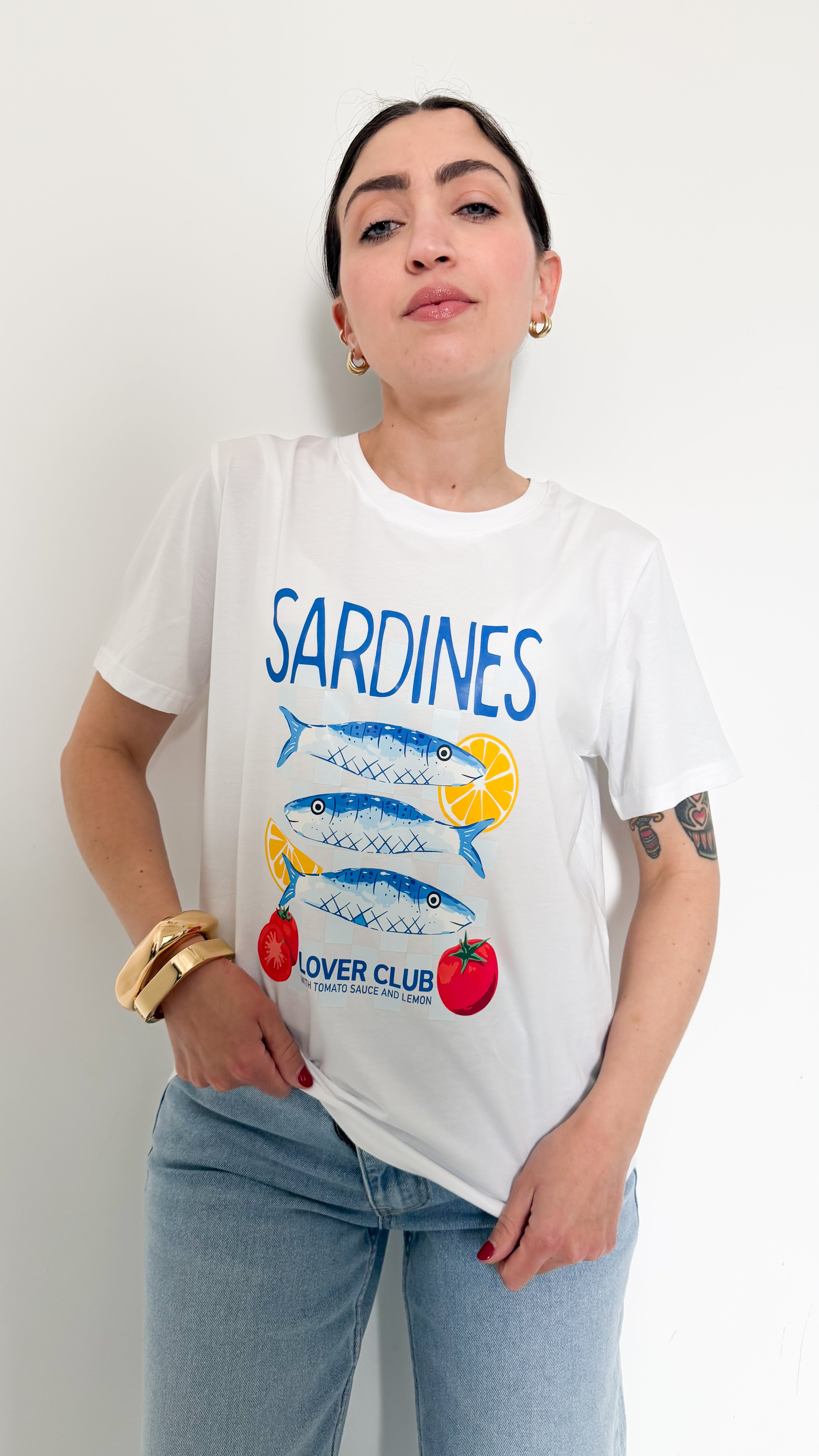 T-Shirt Sardines Blu