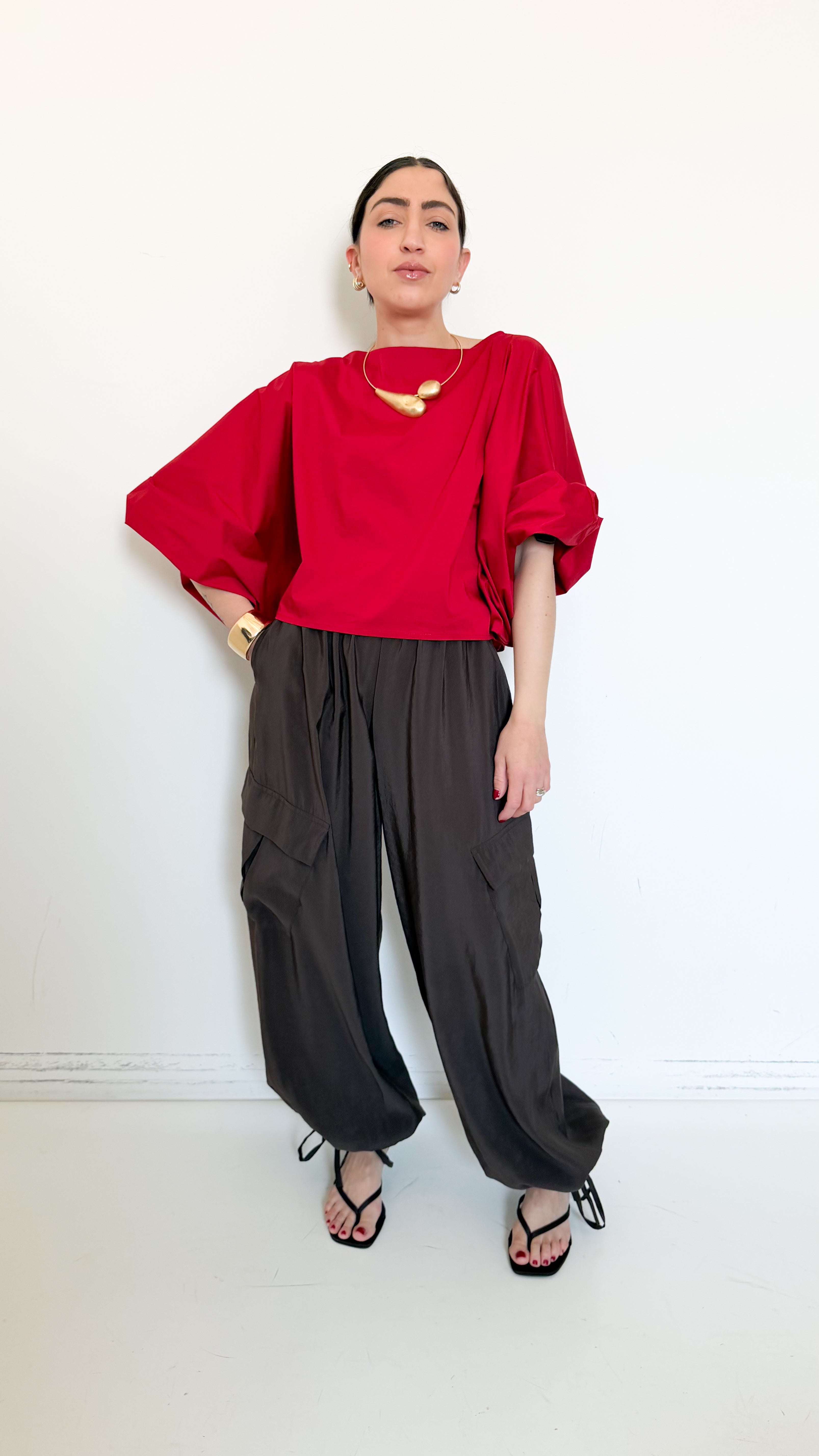 Pantaloni Cargo Marroni