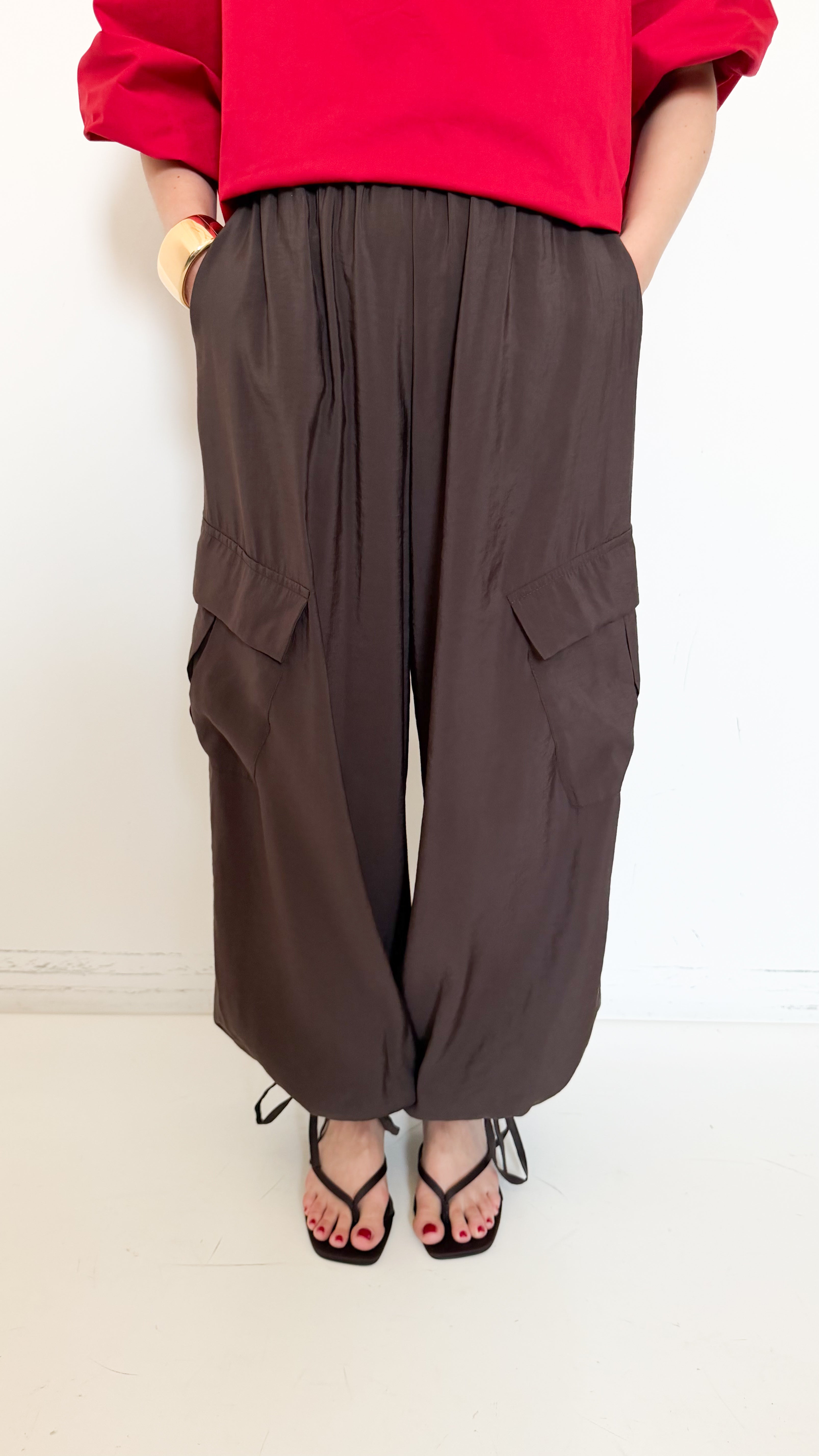 Pantaloni Cargo Marroni
