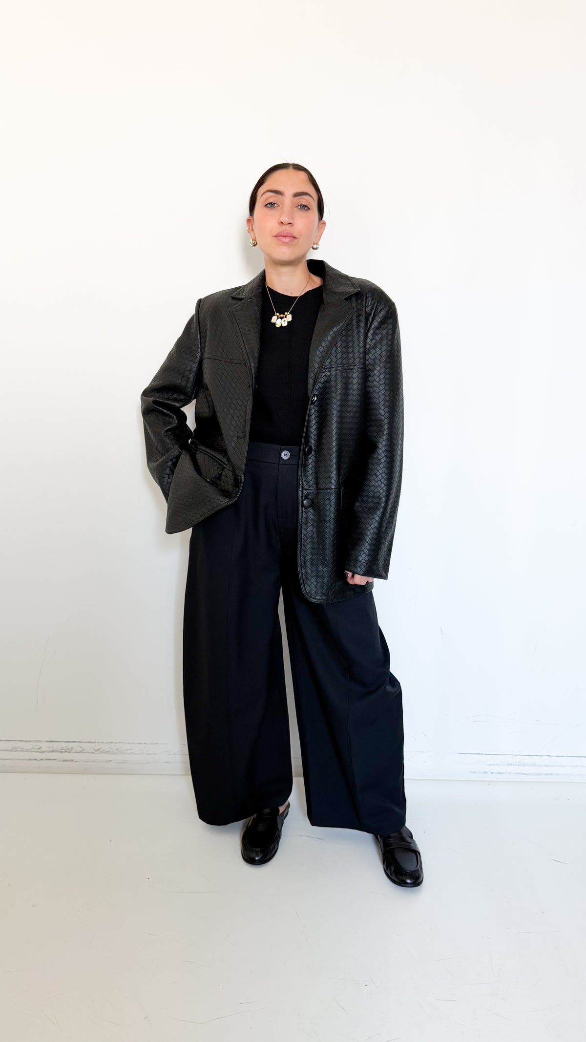 Pantaloni Barrel Neri