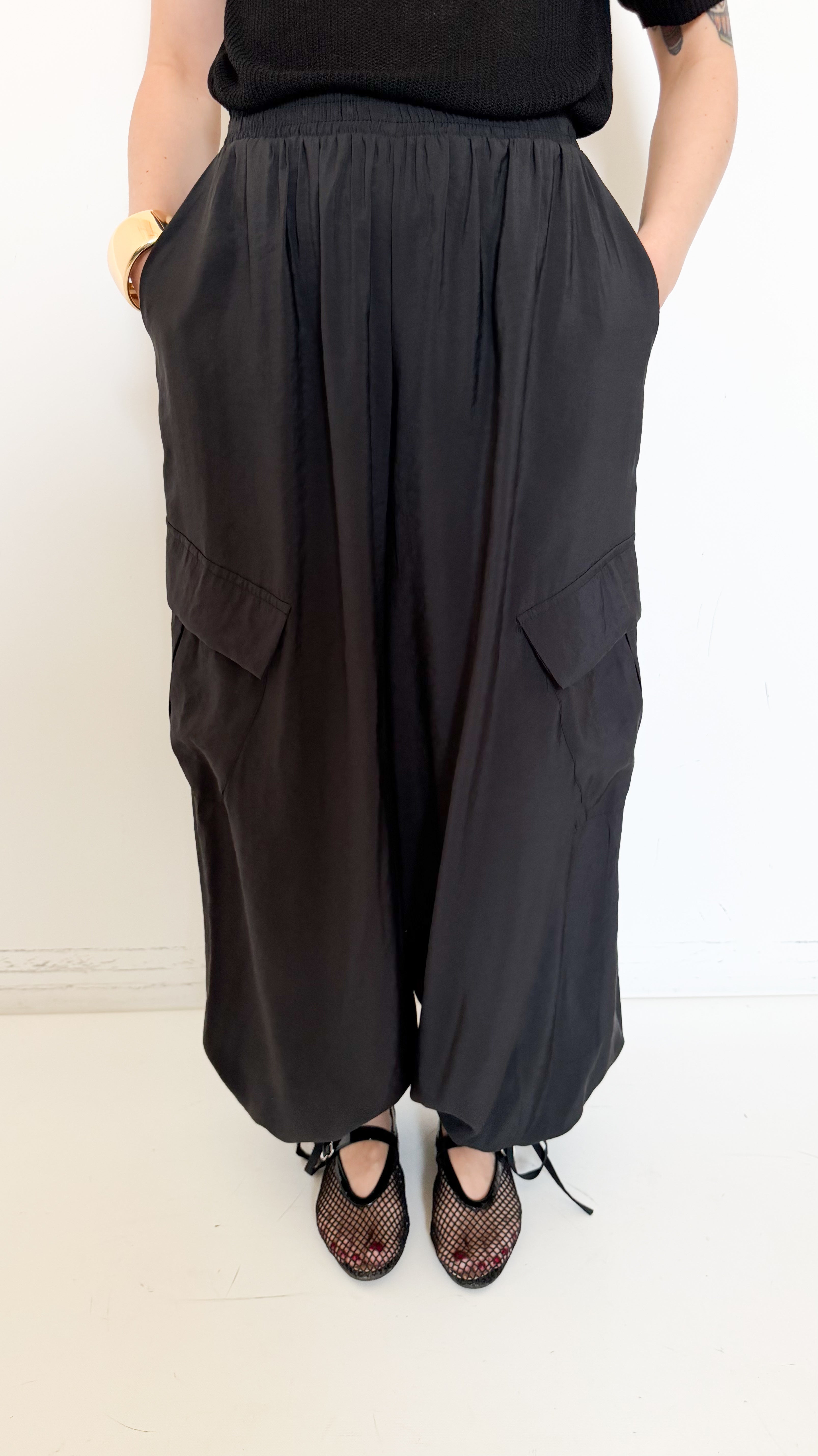 Pantaloni Cargo Neri
