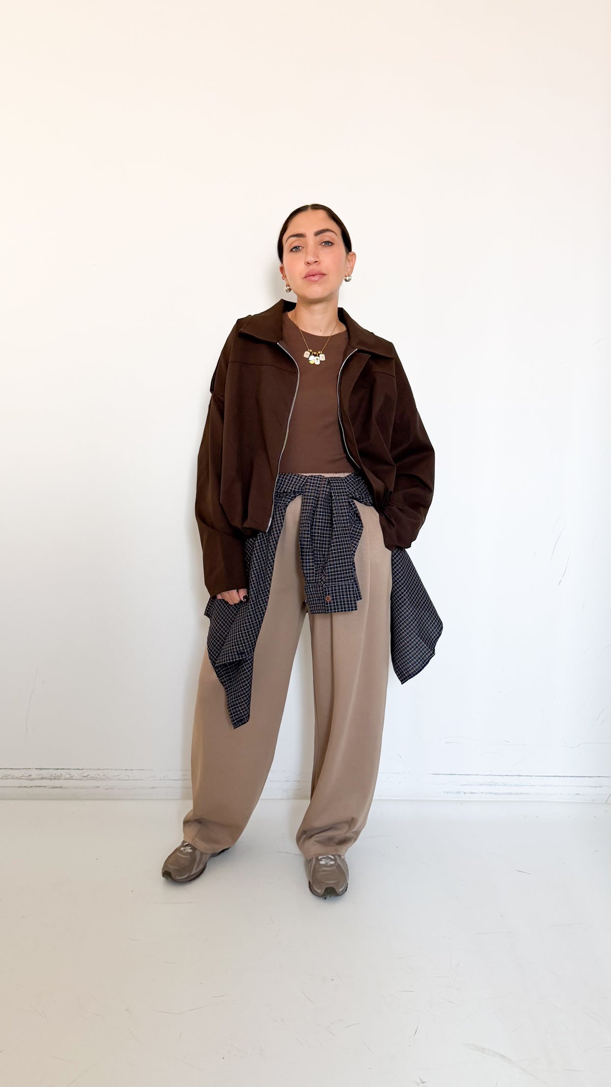 Pantaloni Jogger Beige
