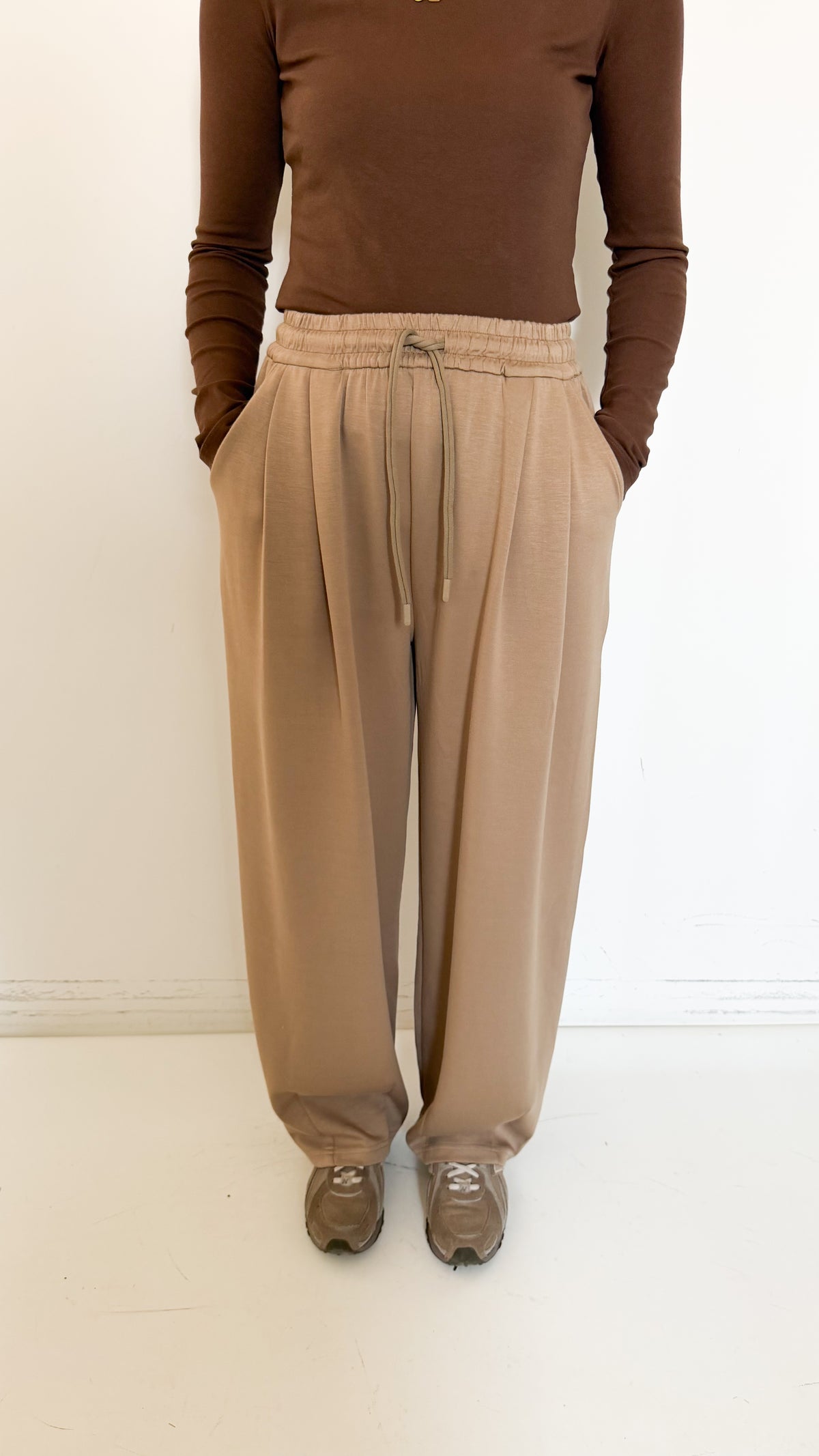 Pantaloni Jogger Beige