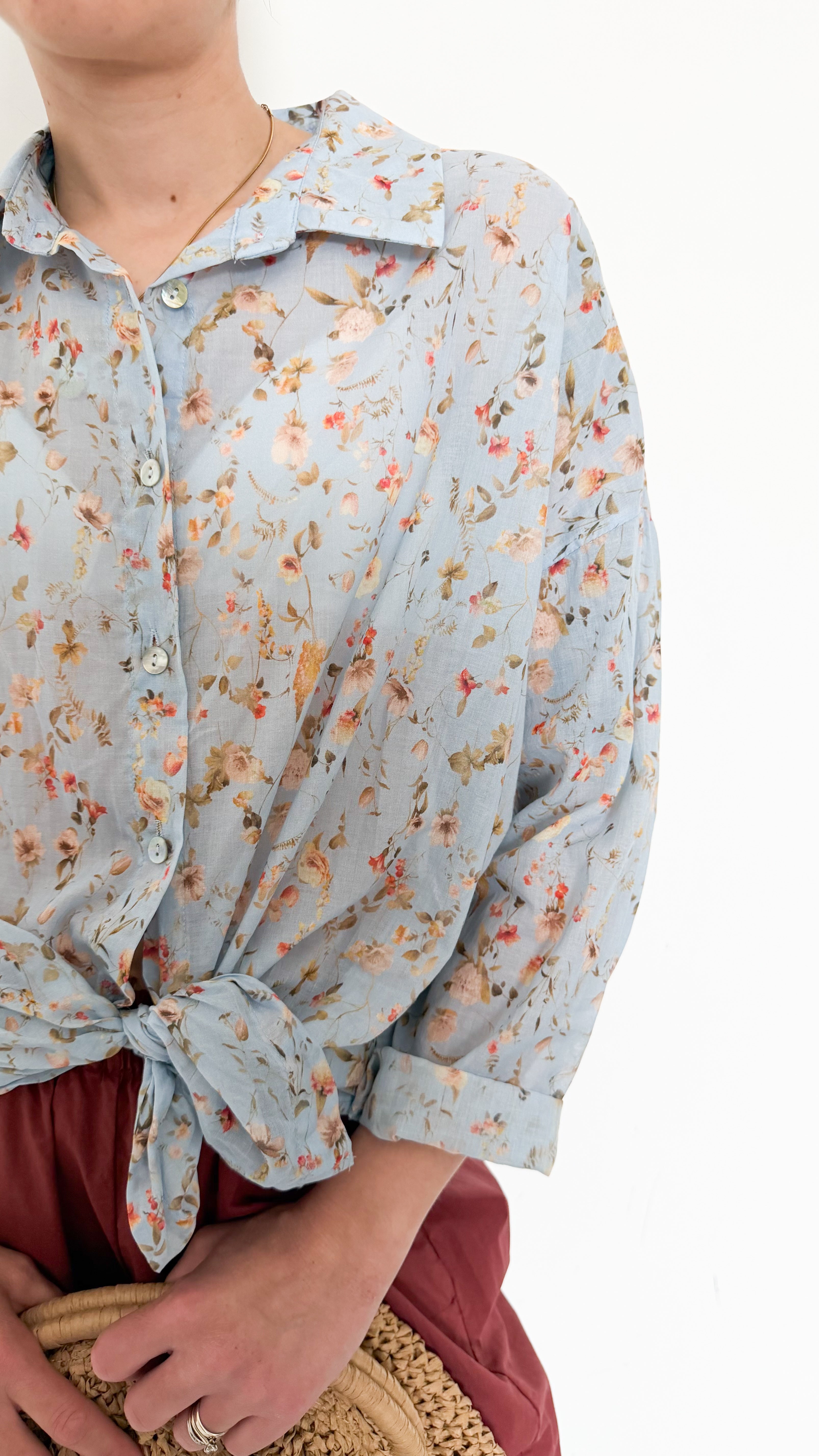 Camicia Polvere A Fiori