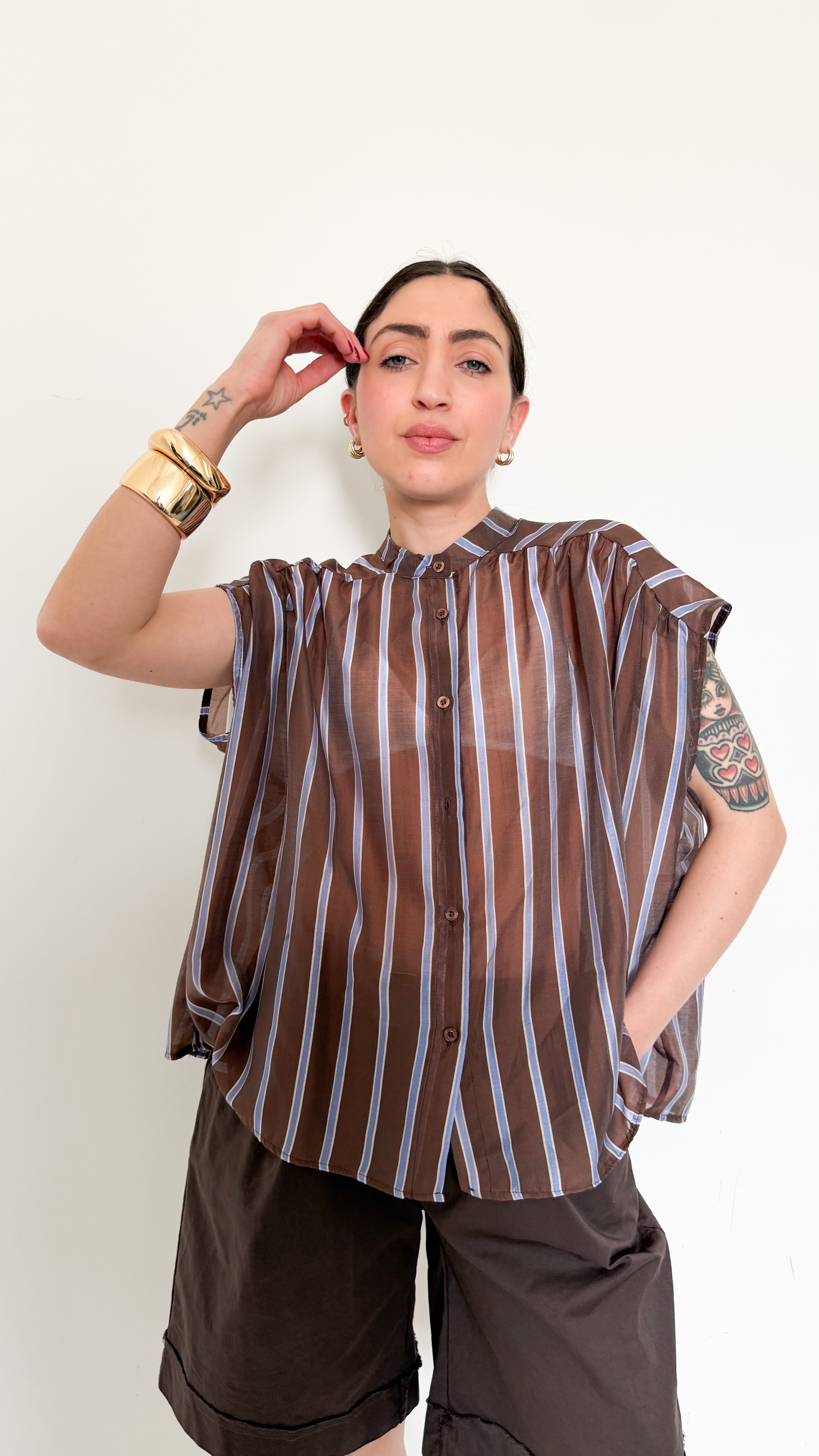 Camicia Velata A Righe