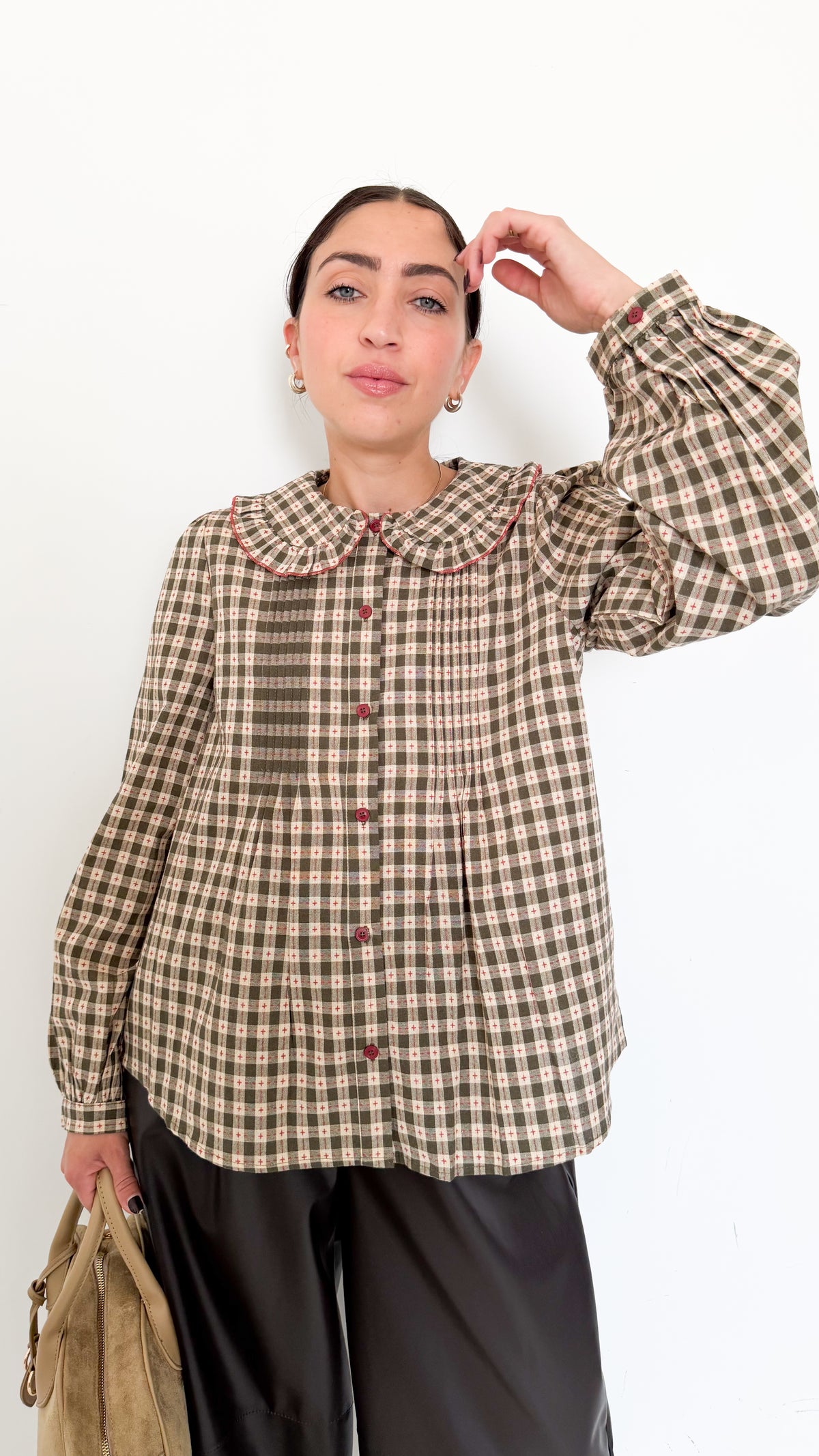 Camicia Verde A Fantasia