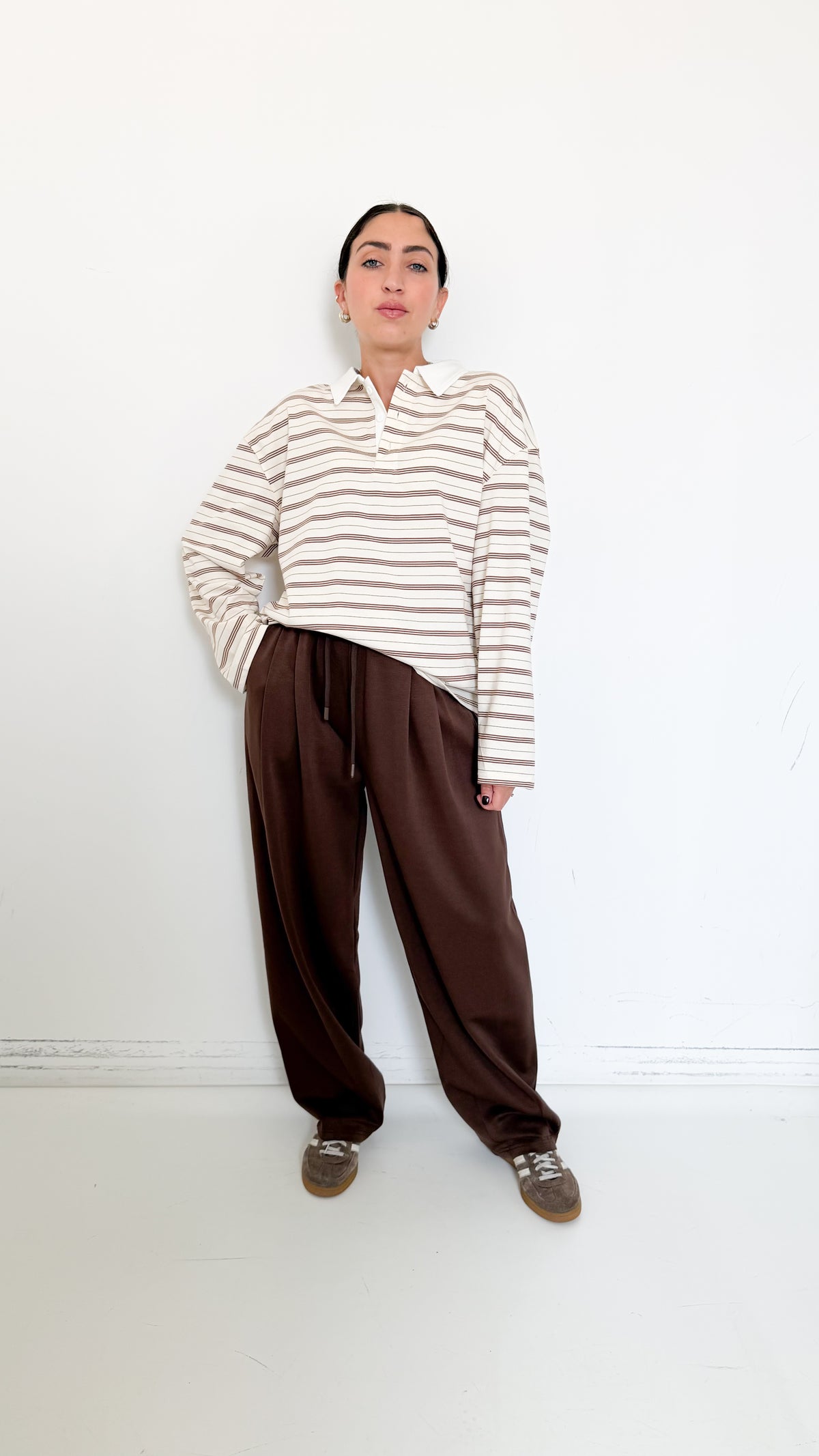 Pantaloni Jogger Marroni
