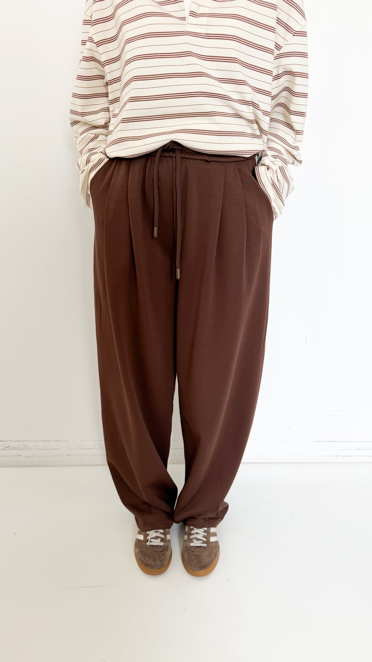 Pantaloni Jogger Marroni