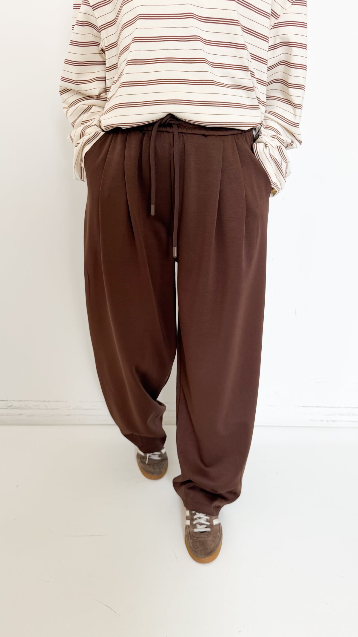 Pantaloni Jogger Marroni