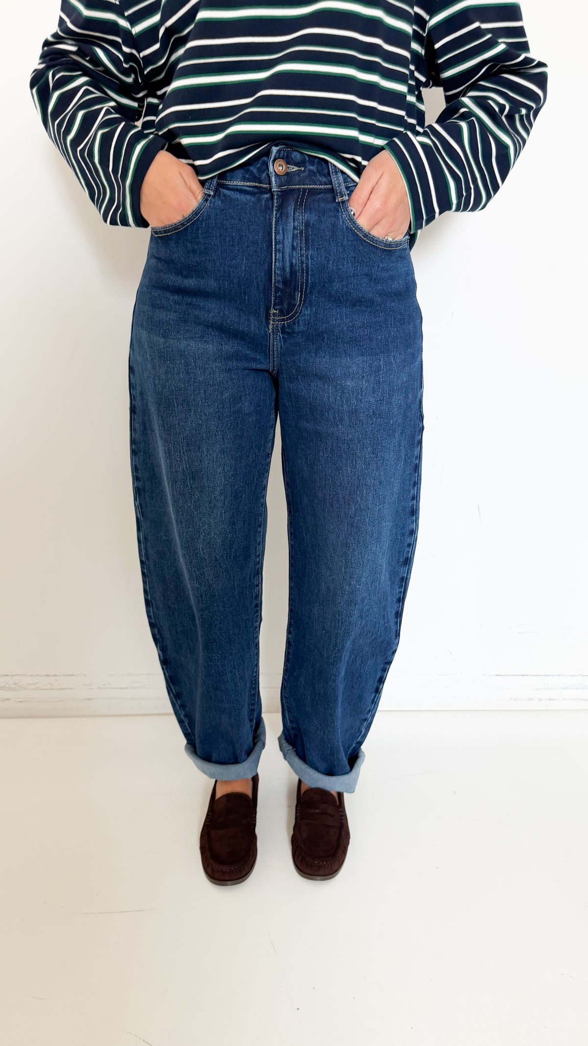 Jeans Balloon Fit Stone Wash
