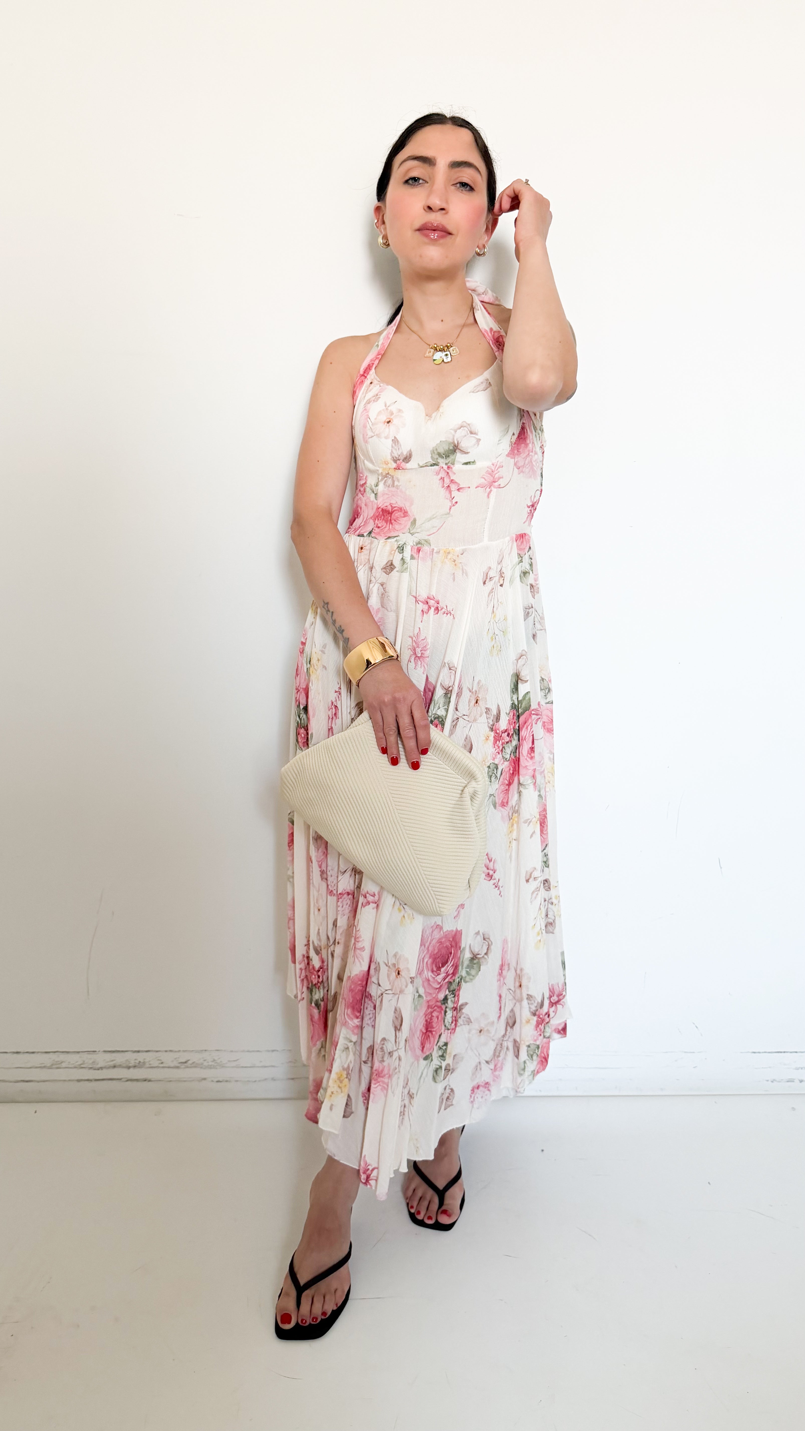 Vestito A Fantasia Rosa