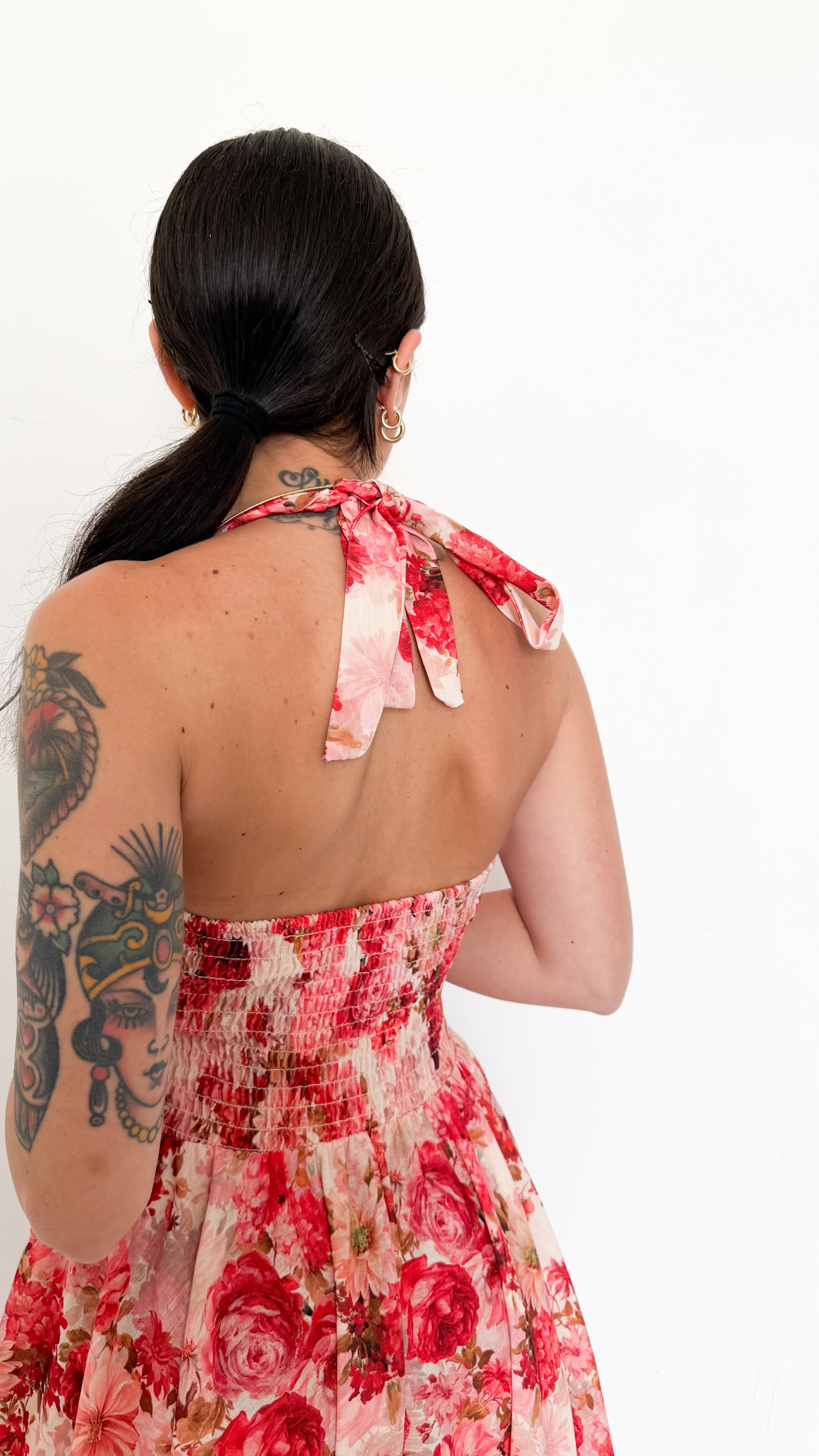 Vestito Midi A Fiori
