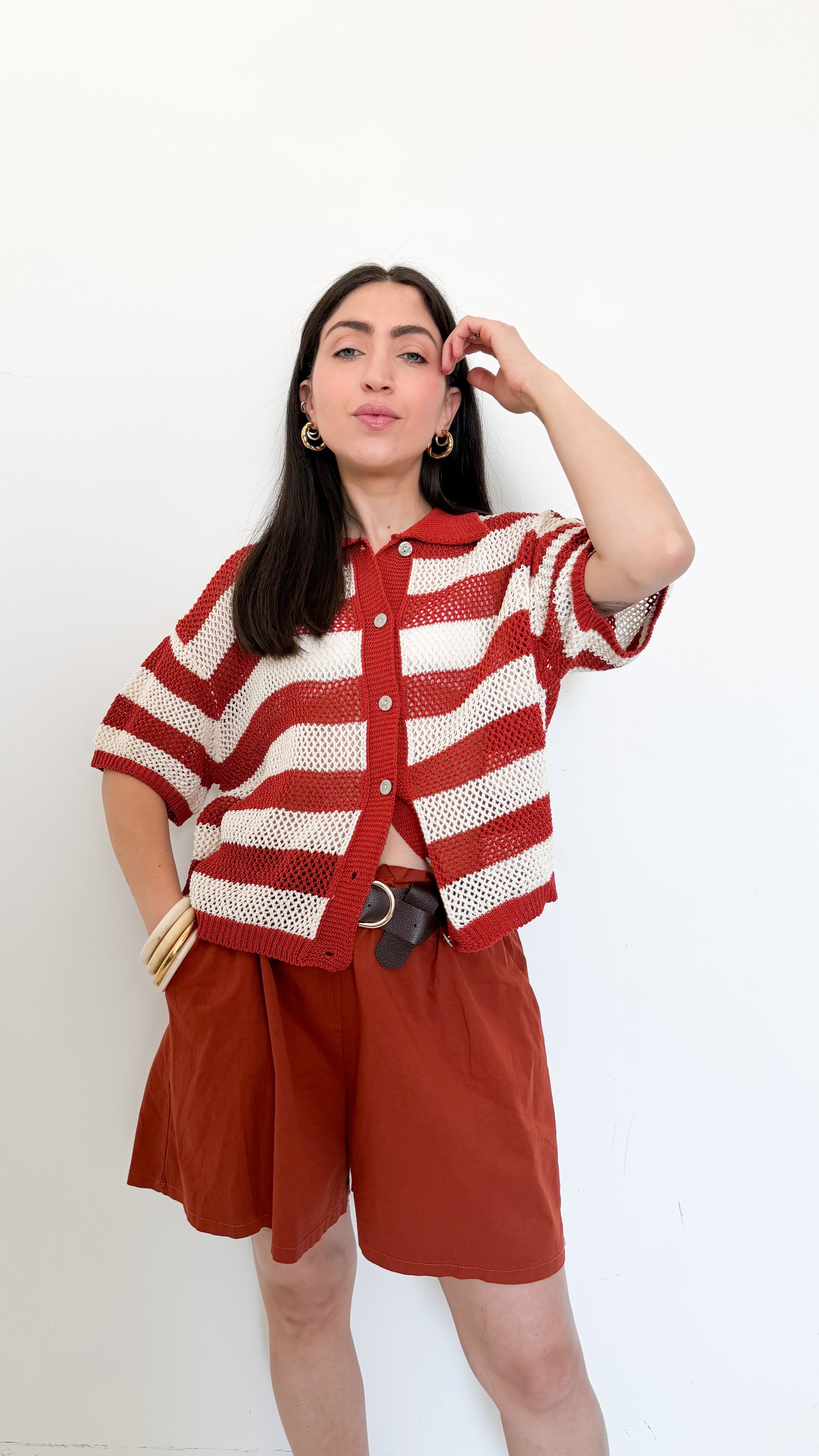 Polo Traforata Ruggine