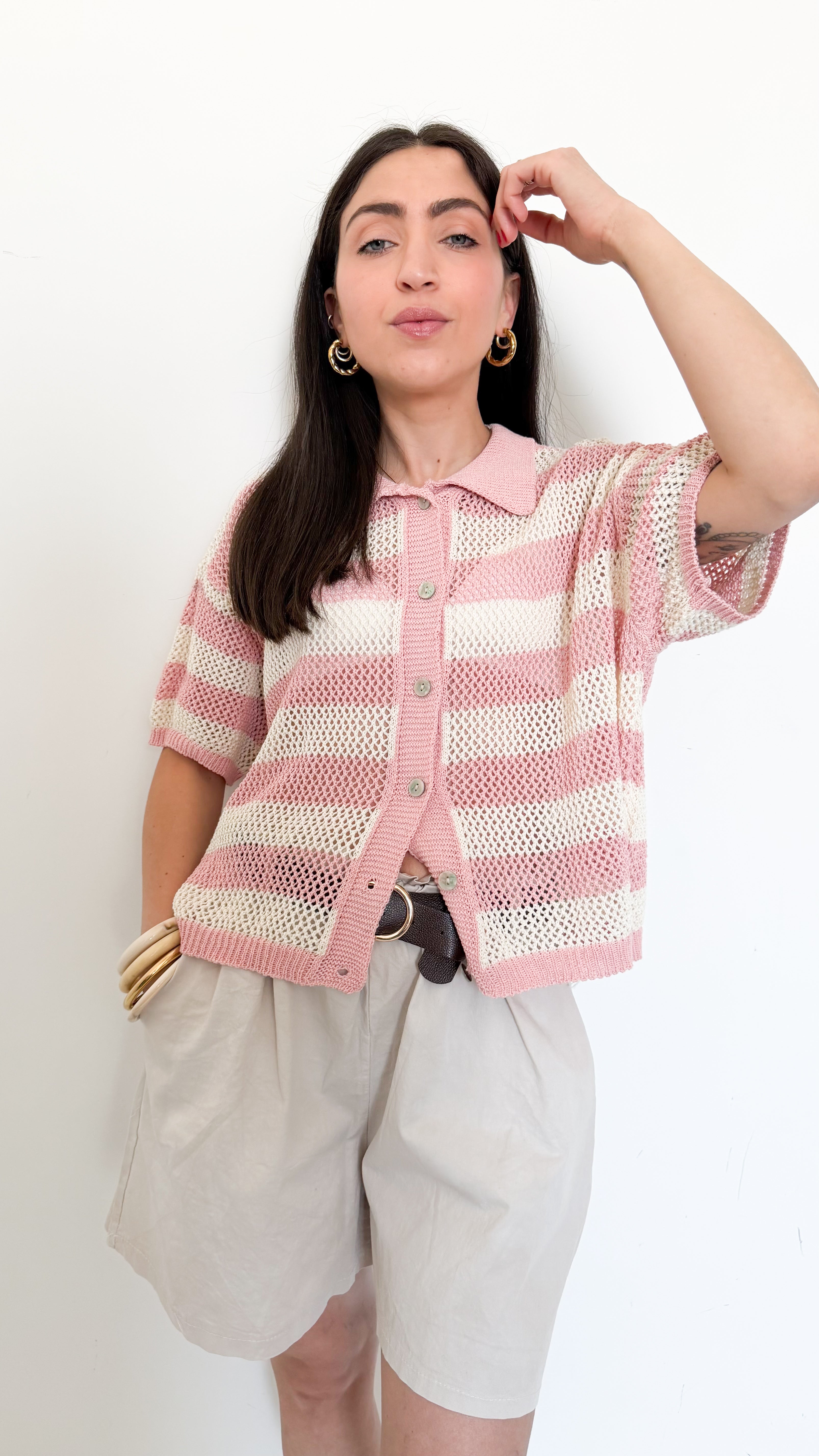 Polo Traforata Rosa