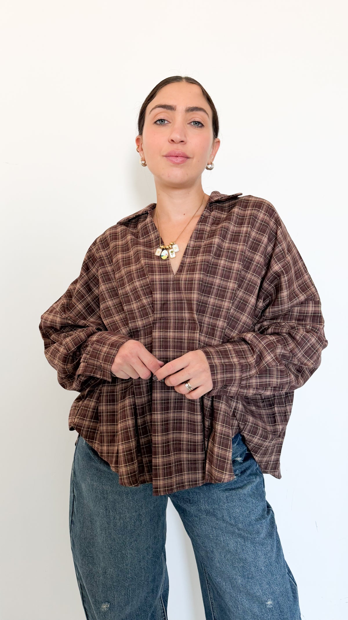 Camicia A Quadri Con Dettagli