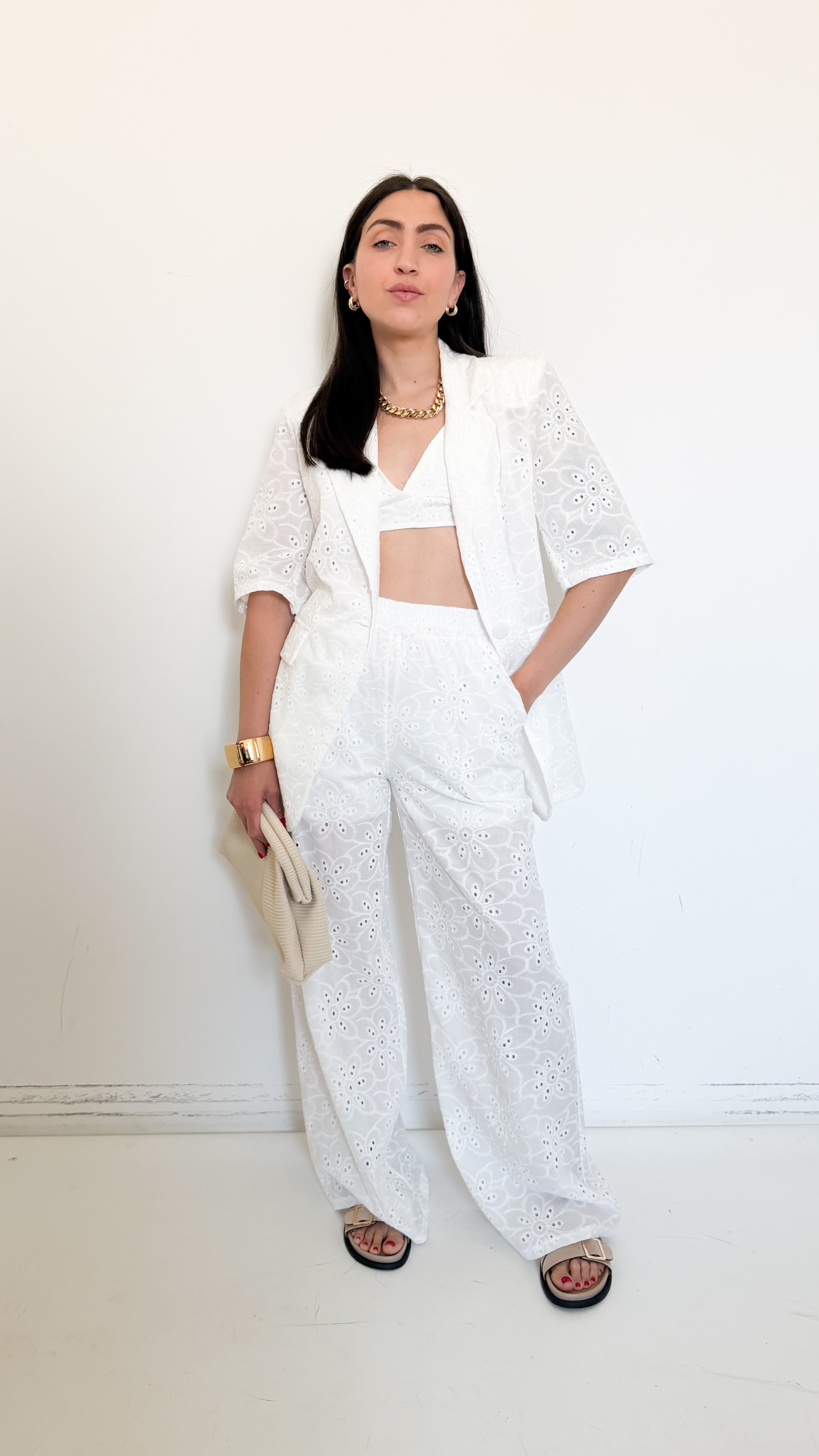 Tailleur Tre Pezzi Bianco