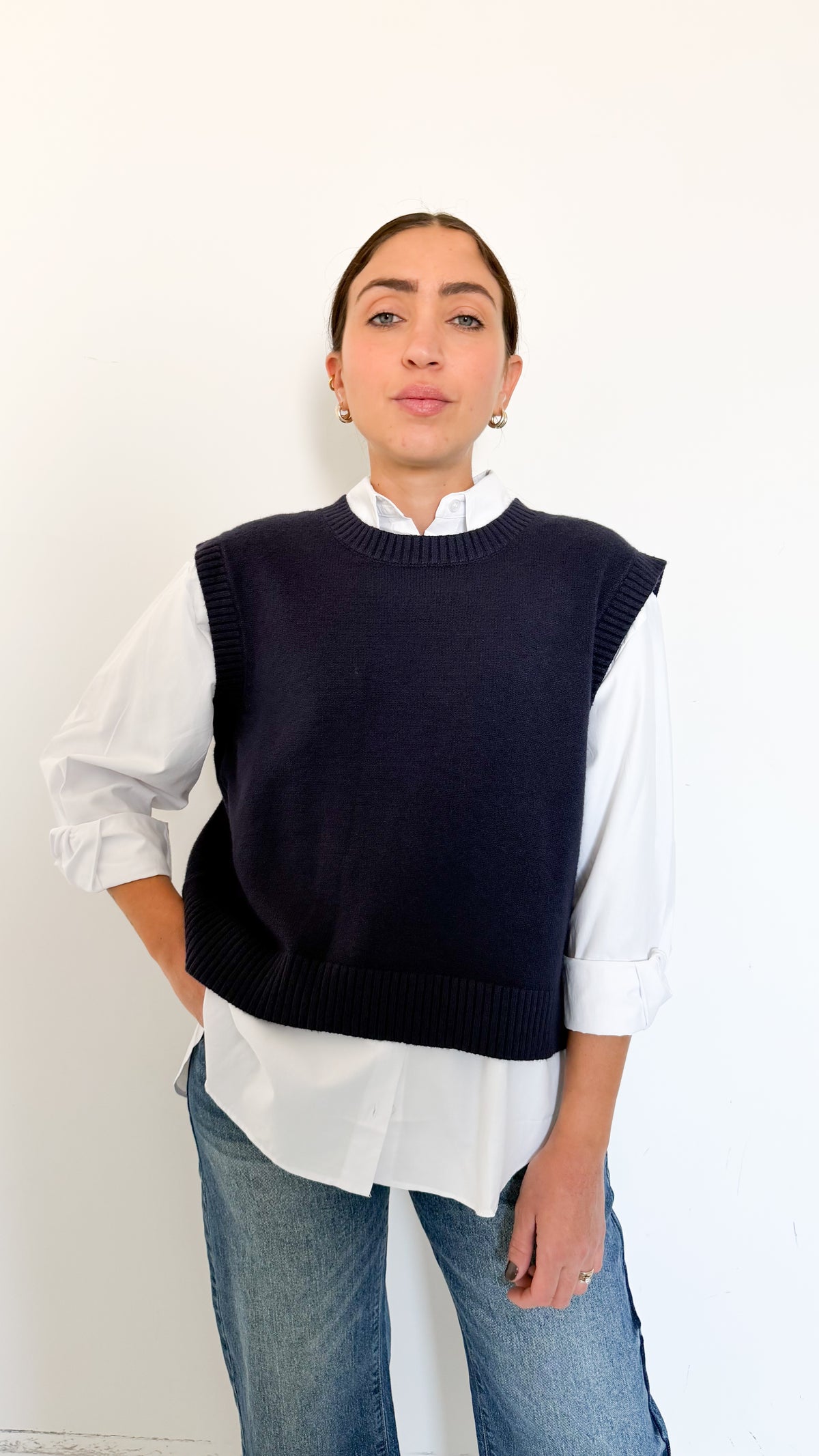 Gilet Over Blu