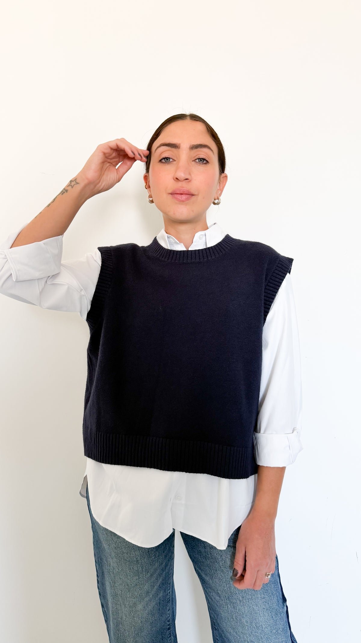 Gilet Over Blu