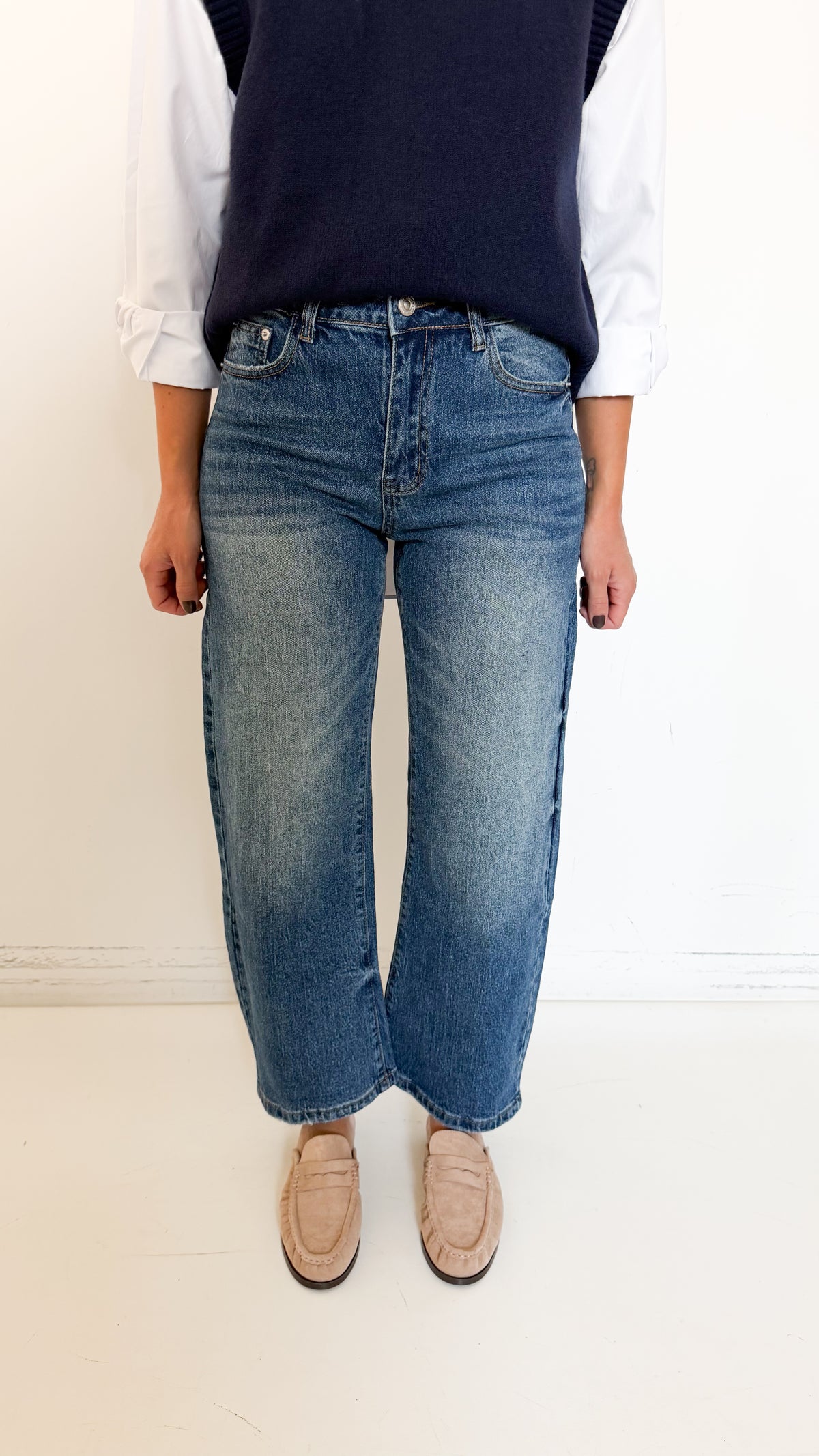 Jeans Balloon Fit Stone Wash