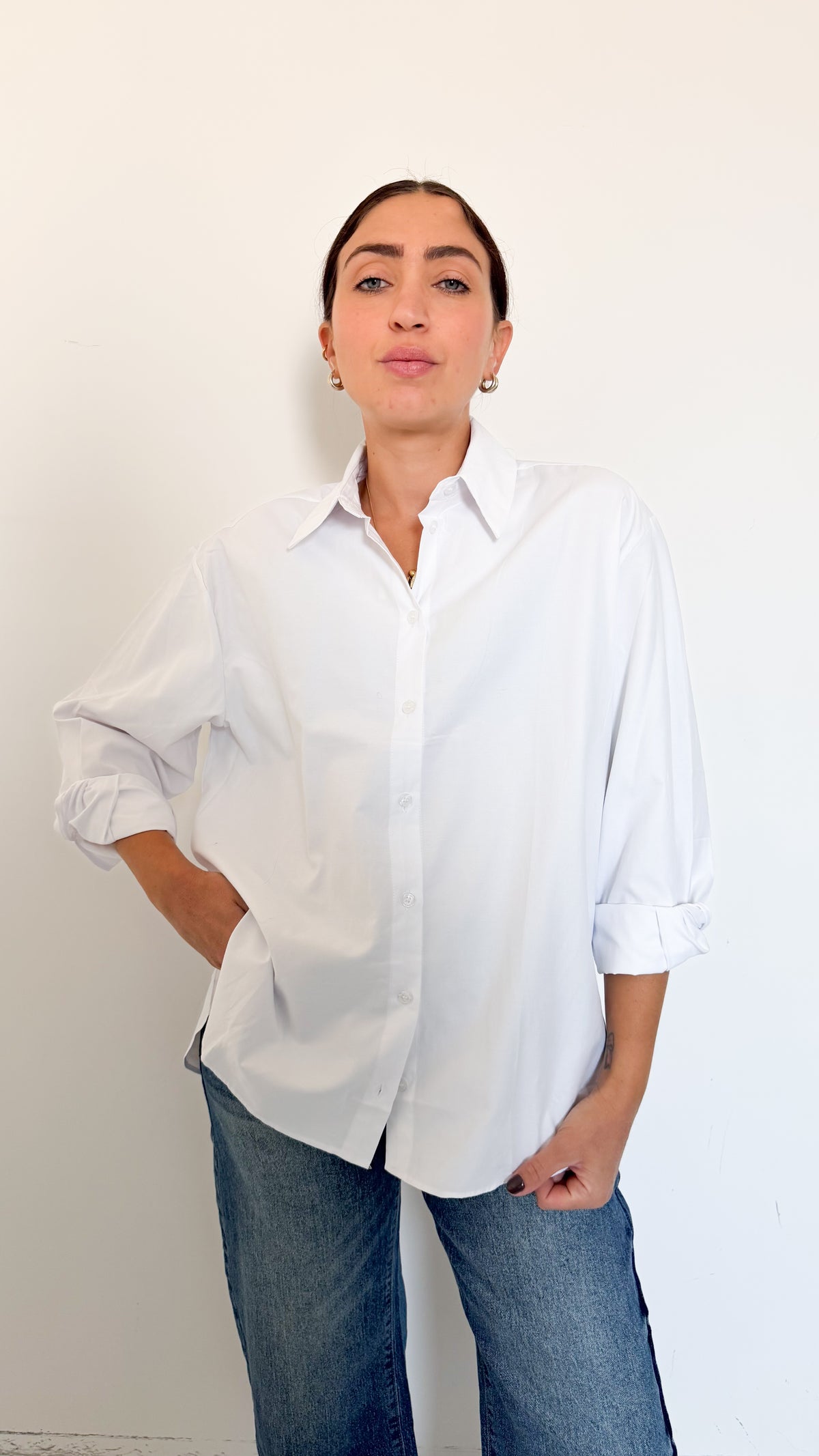 Camicia Basic Bianca