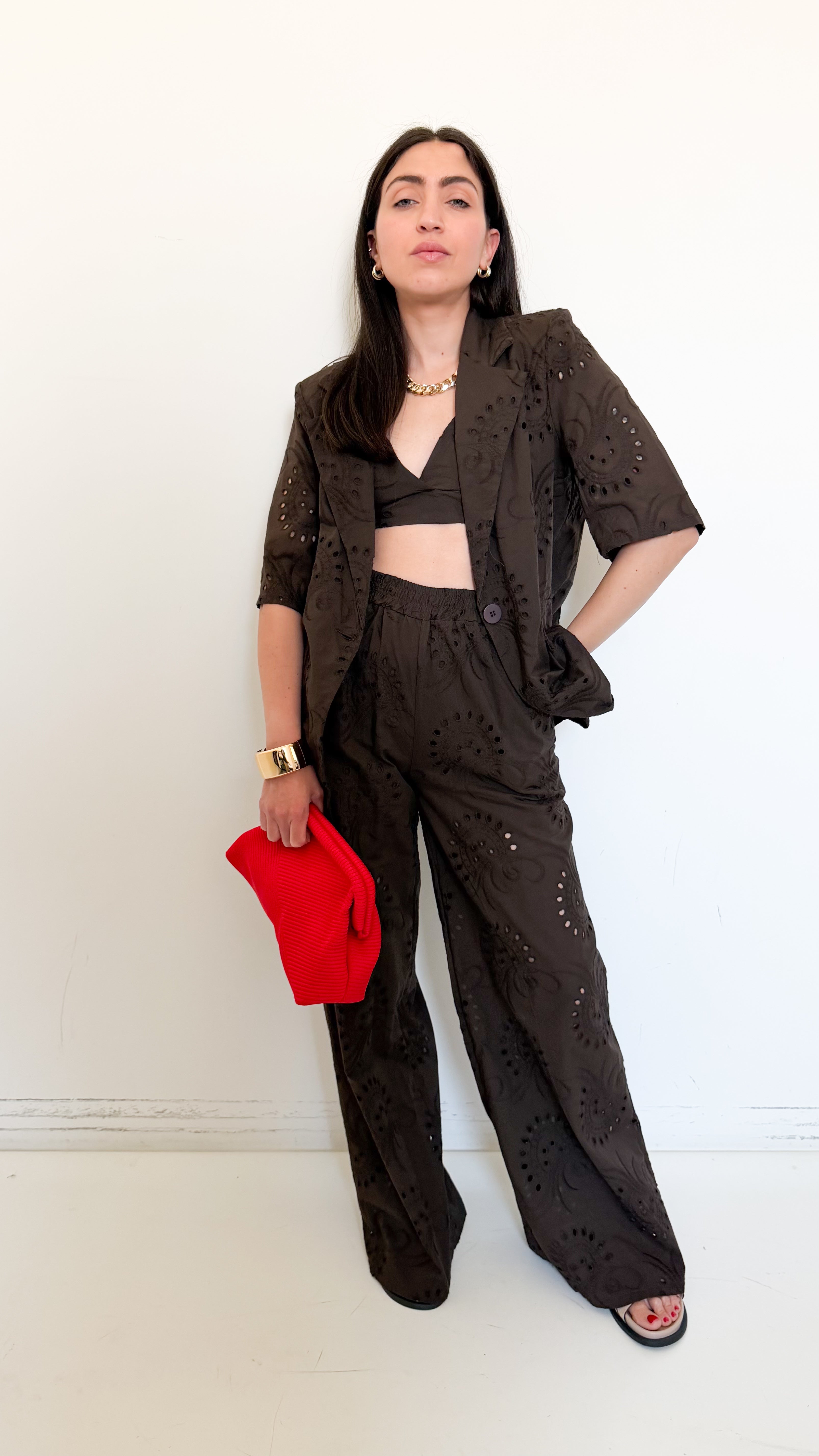 Tailleur Tre Pezzi Marrone