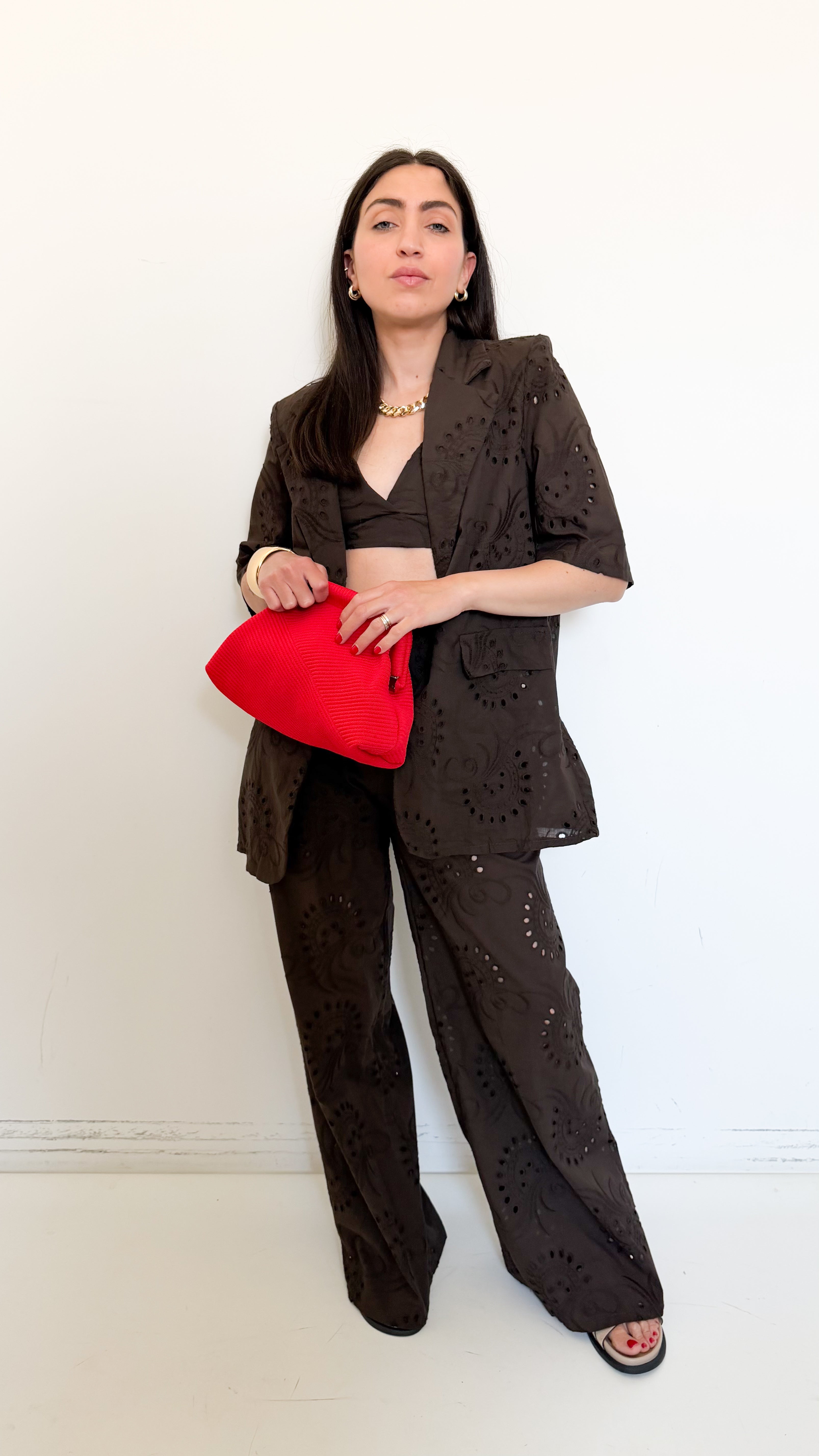 Tailleur Tre Pezzi Marrone