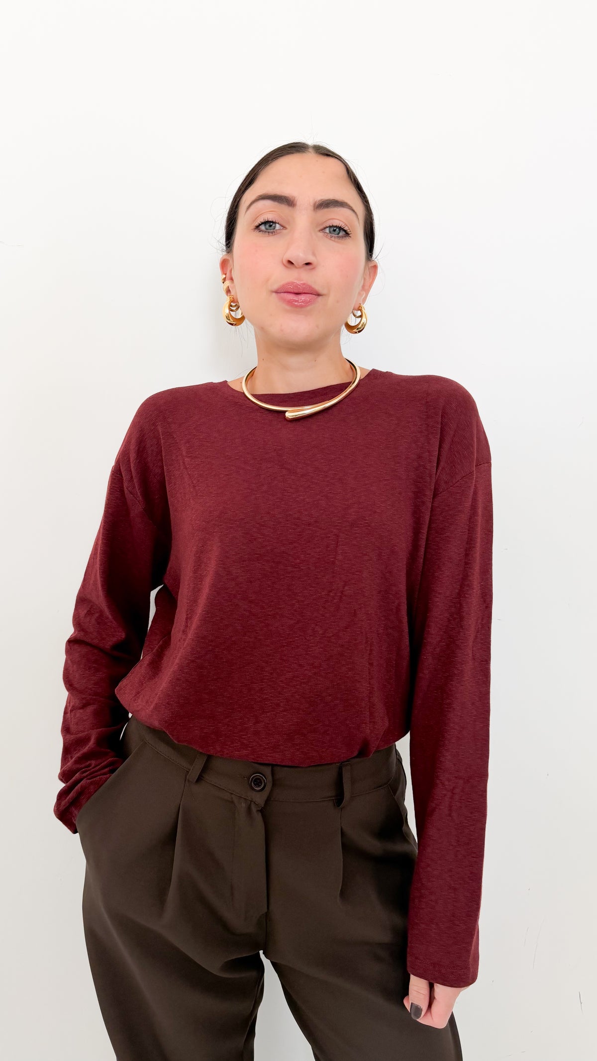 Maglietta Long Sleeve Ruggine