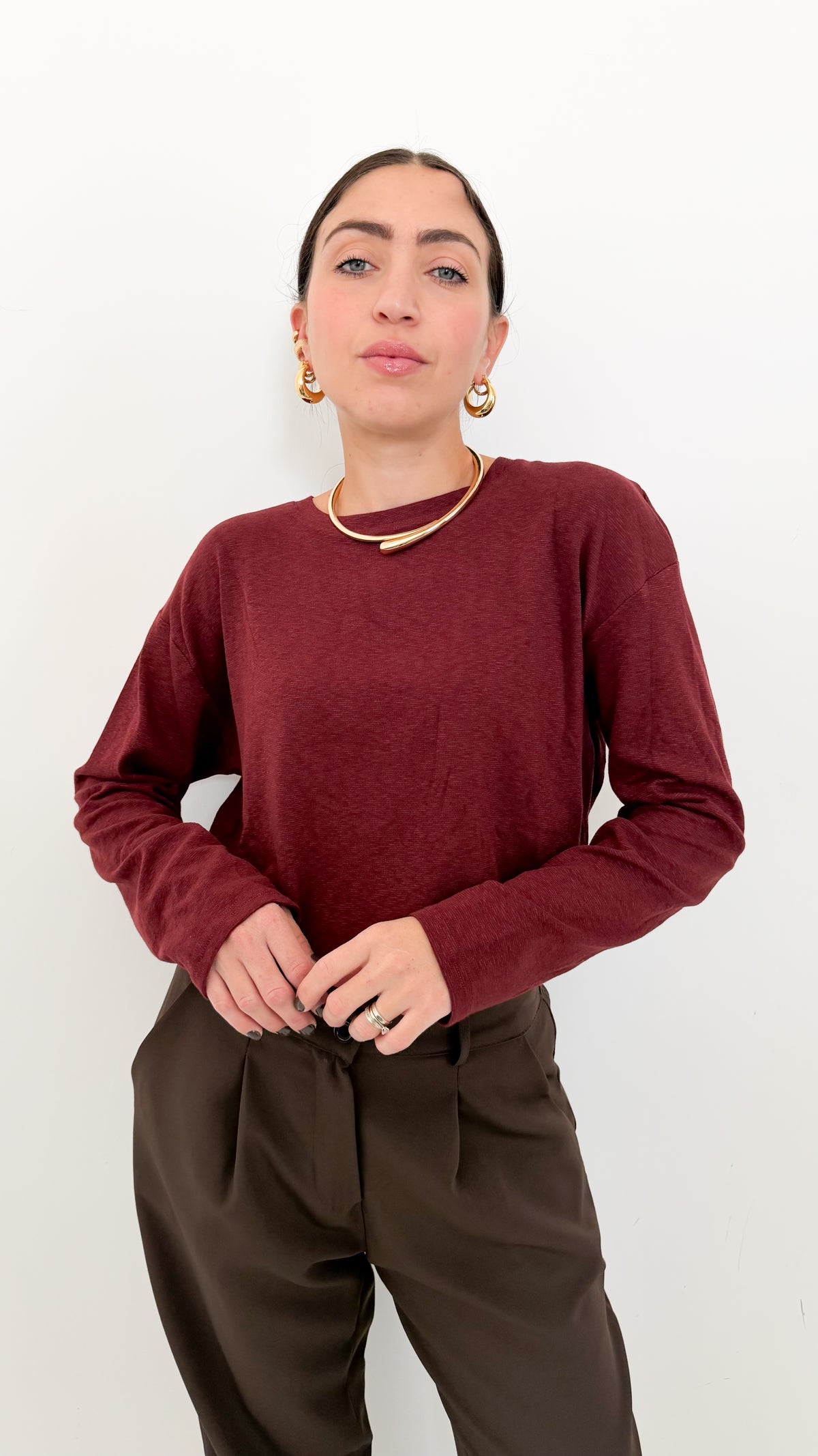 Maglietta Long Sleeve Ruggine