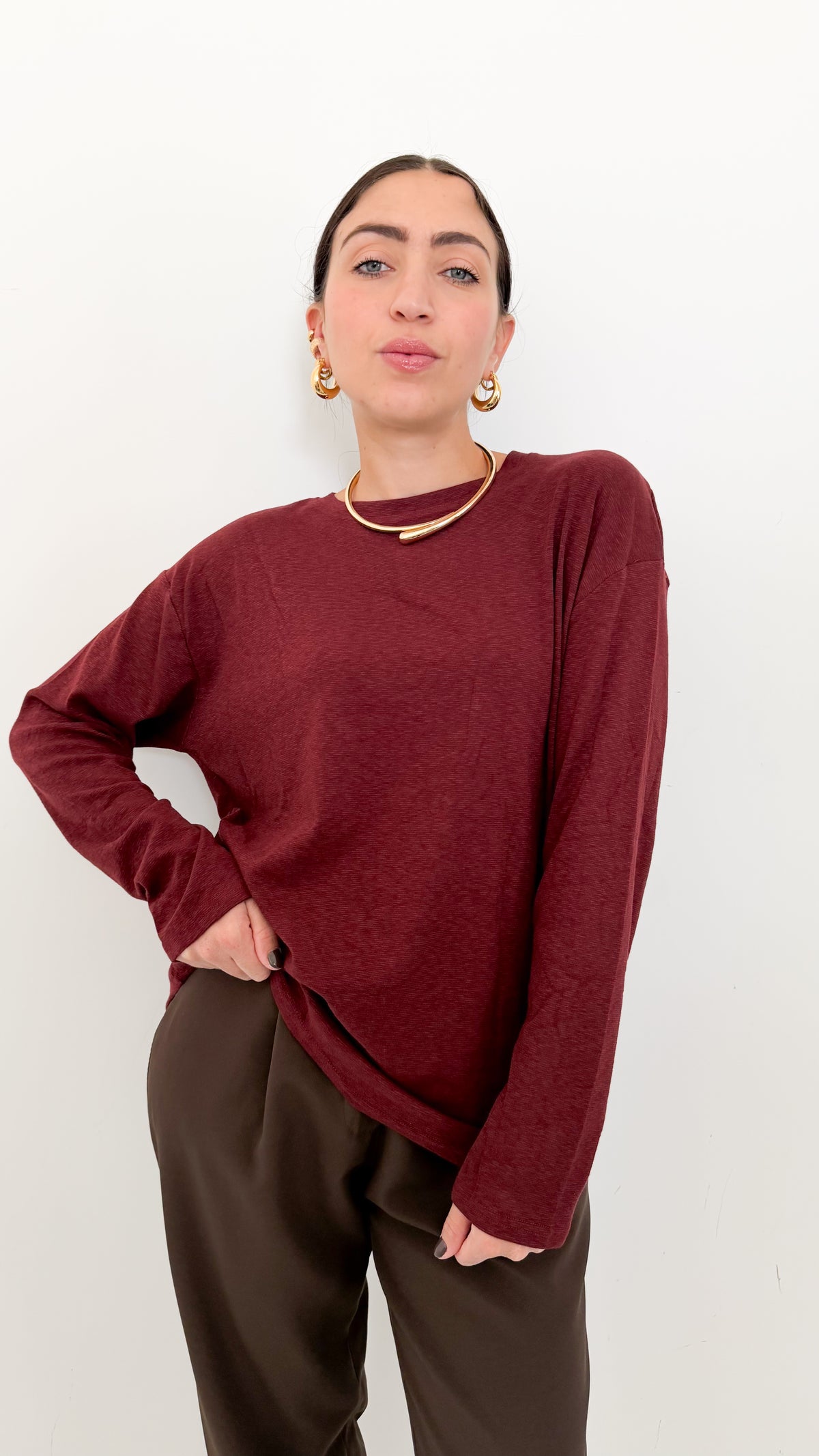 Maglietta Long Sleeve Ruggine